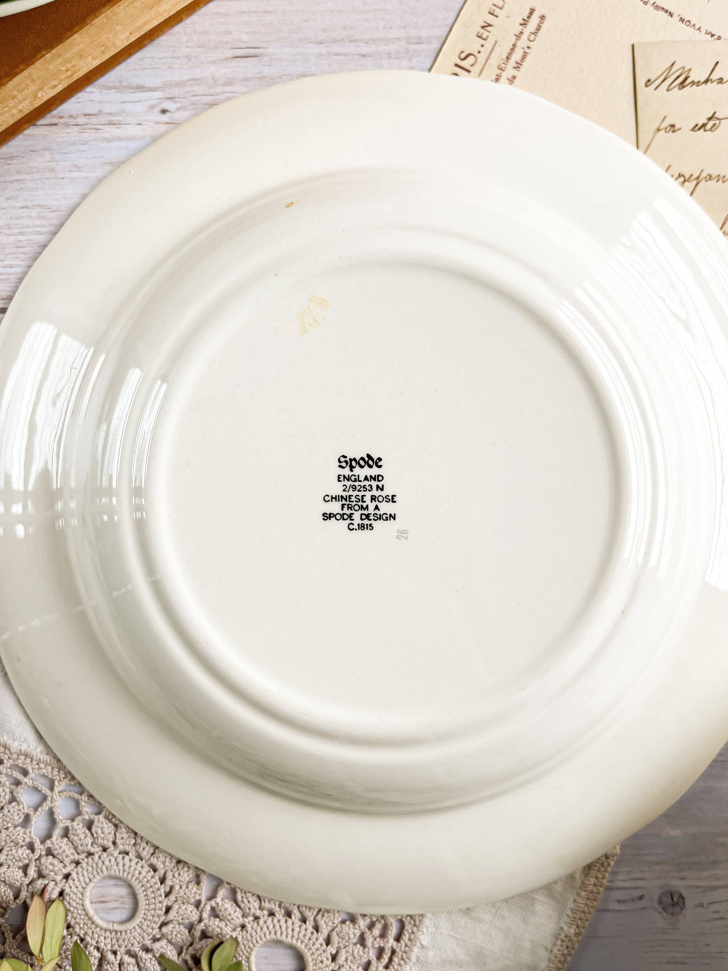 Spode Large Rim Soup Bowl Set of 6 - 'Chinese Rose' Collection - SOSC Home