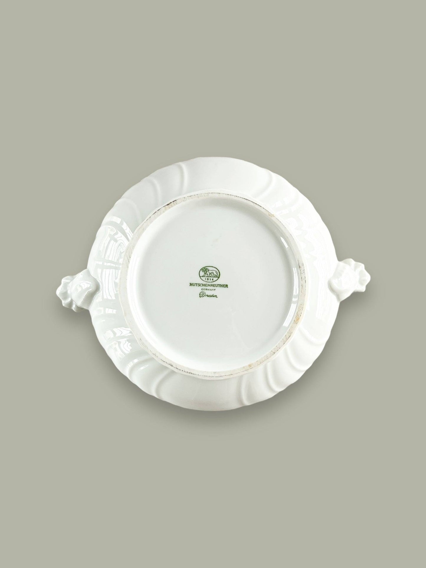 Hutschenreuther Small Round Covered Vegetable Tureen - ‘Dresden’ Collection in All White