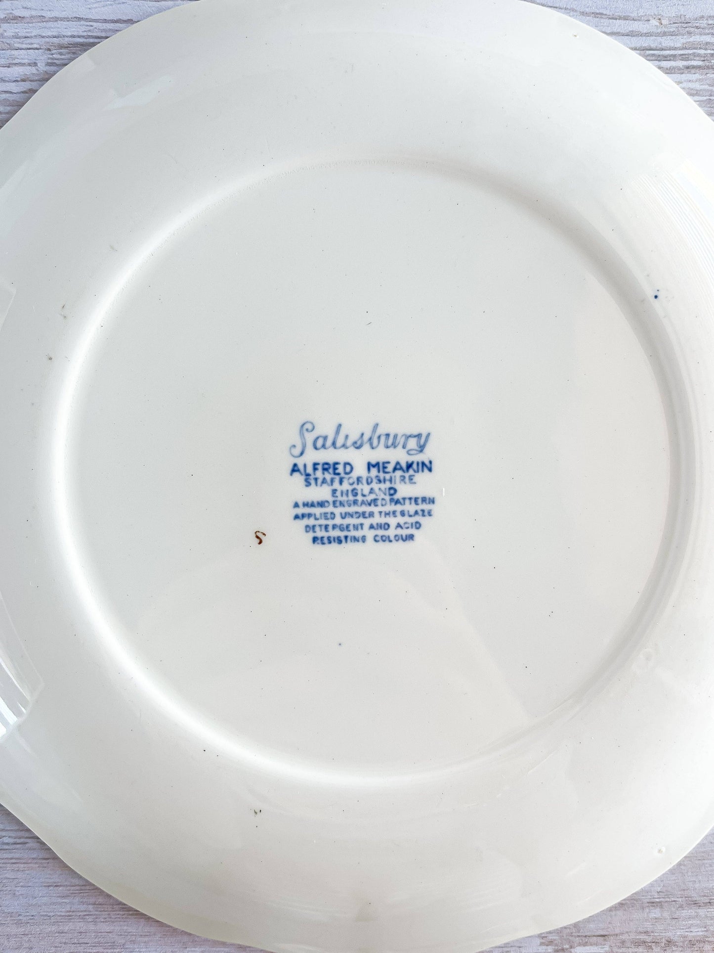 Alfred Meakin Dinner Plate - 'Salisbury' Collection - SOSC Home