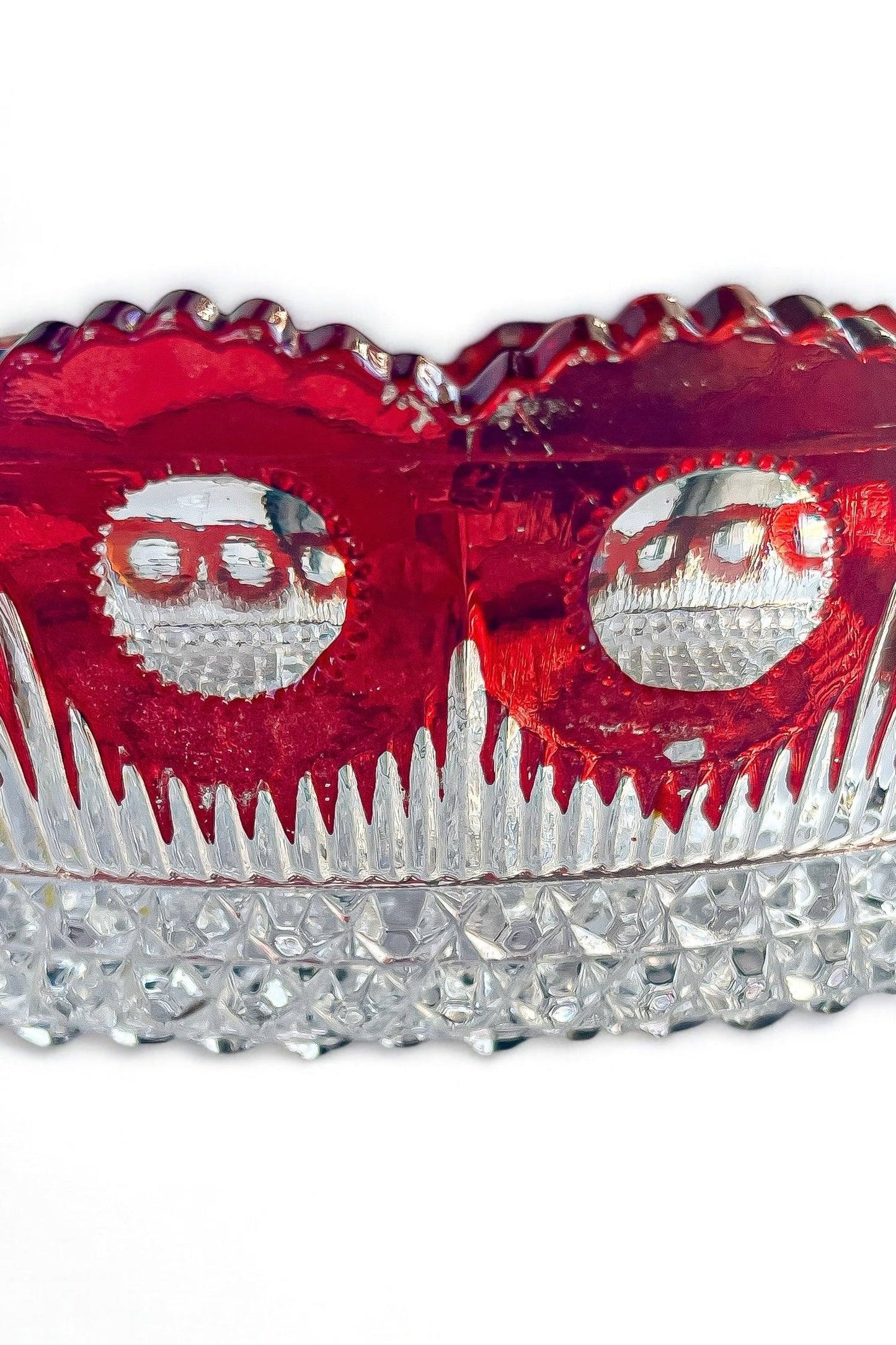 Antique Ruby Flash Condiment Dish (c. 1890–1910) - SOSC Home