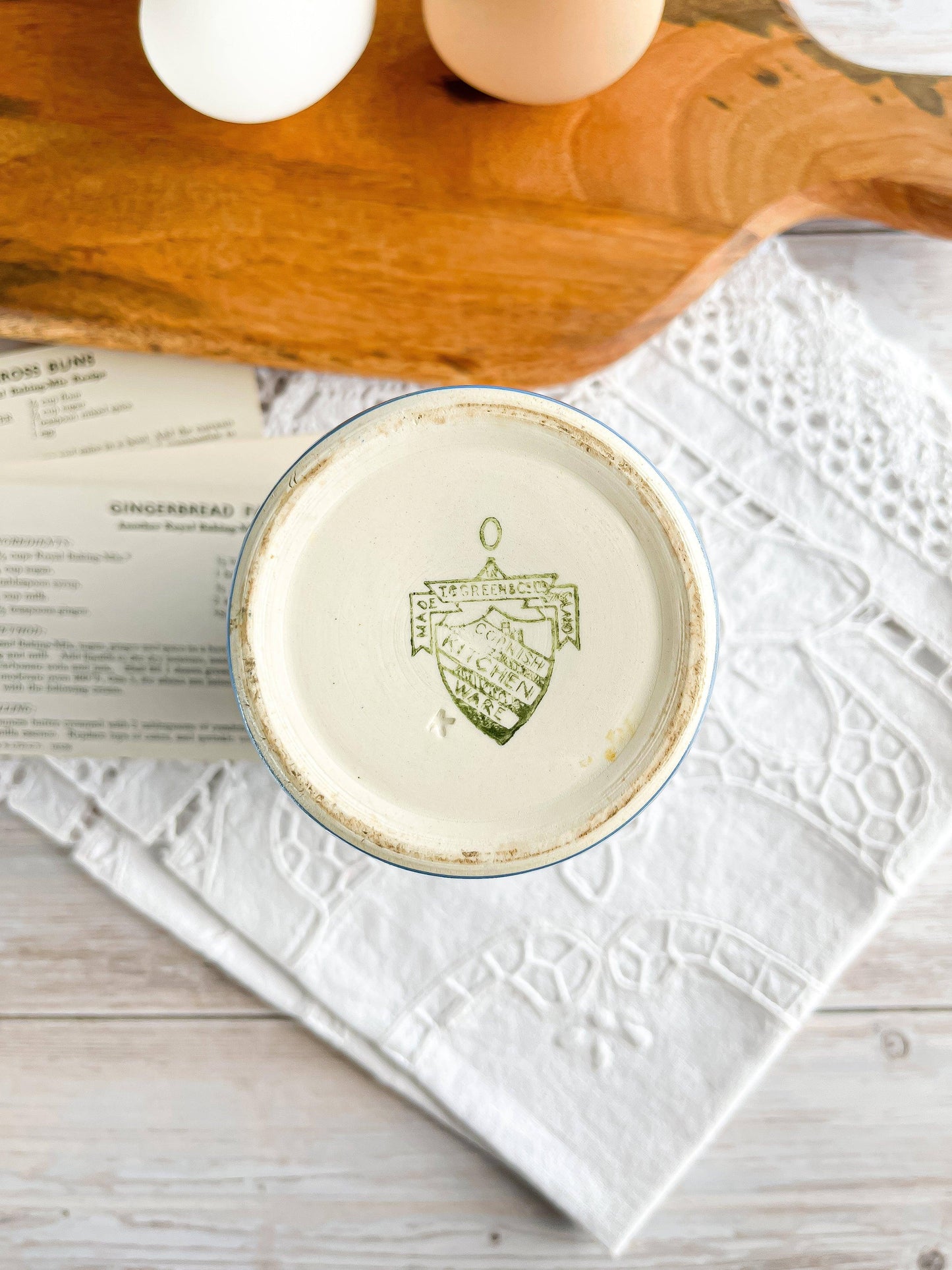 Cornishware Blue and White Striped Flour Shaker - Classic Kitchenware - SOSC Home