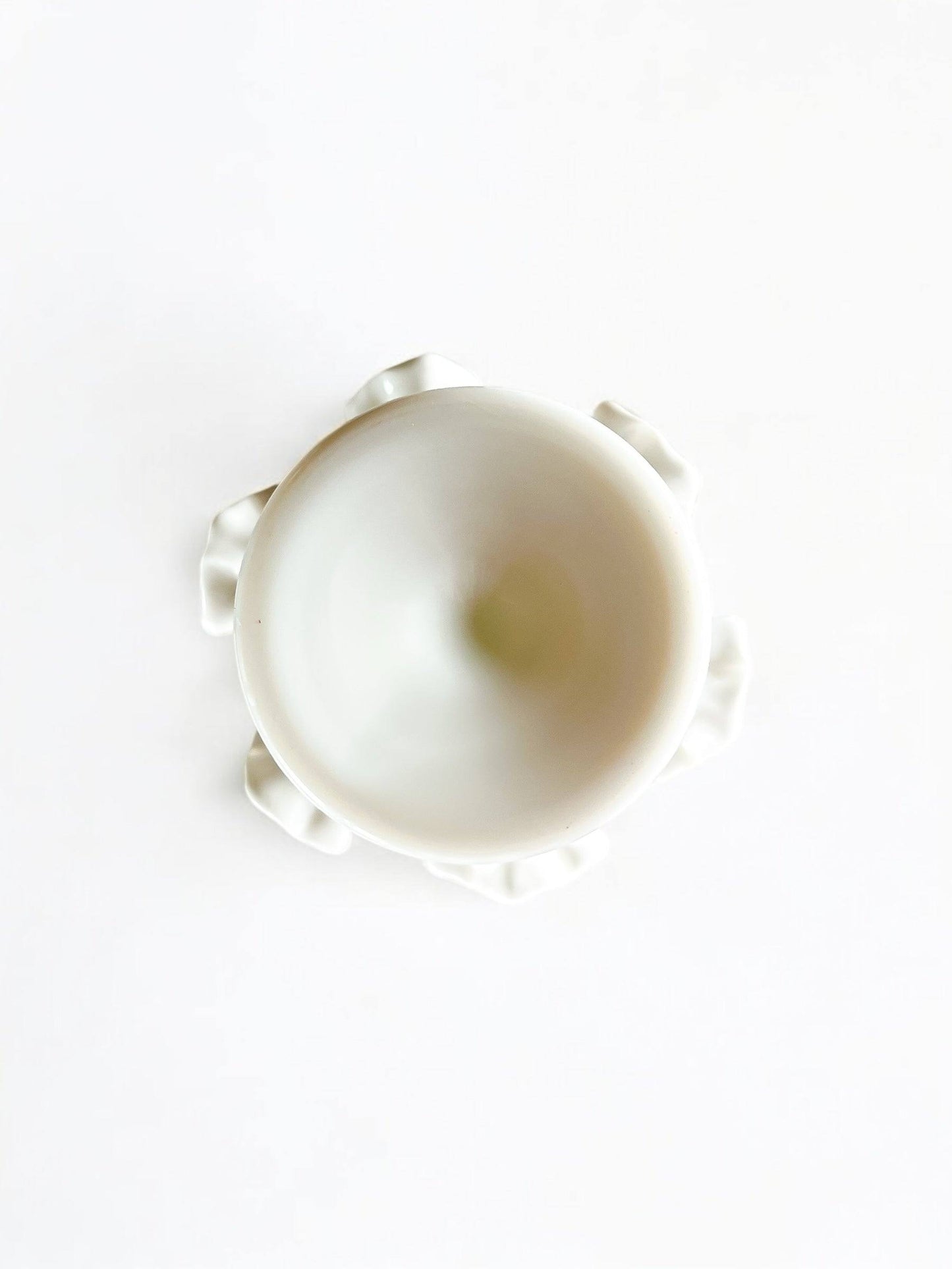 Fenton Double Crimped Footed Vase | 'Hobnail Milk Glass' Collection - SOSC Home