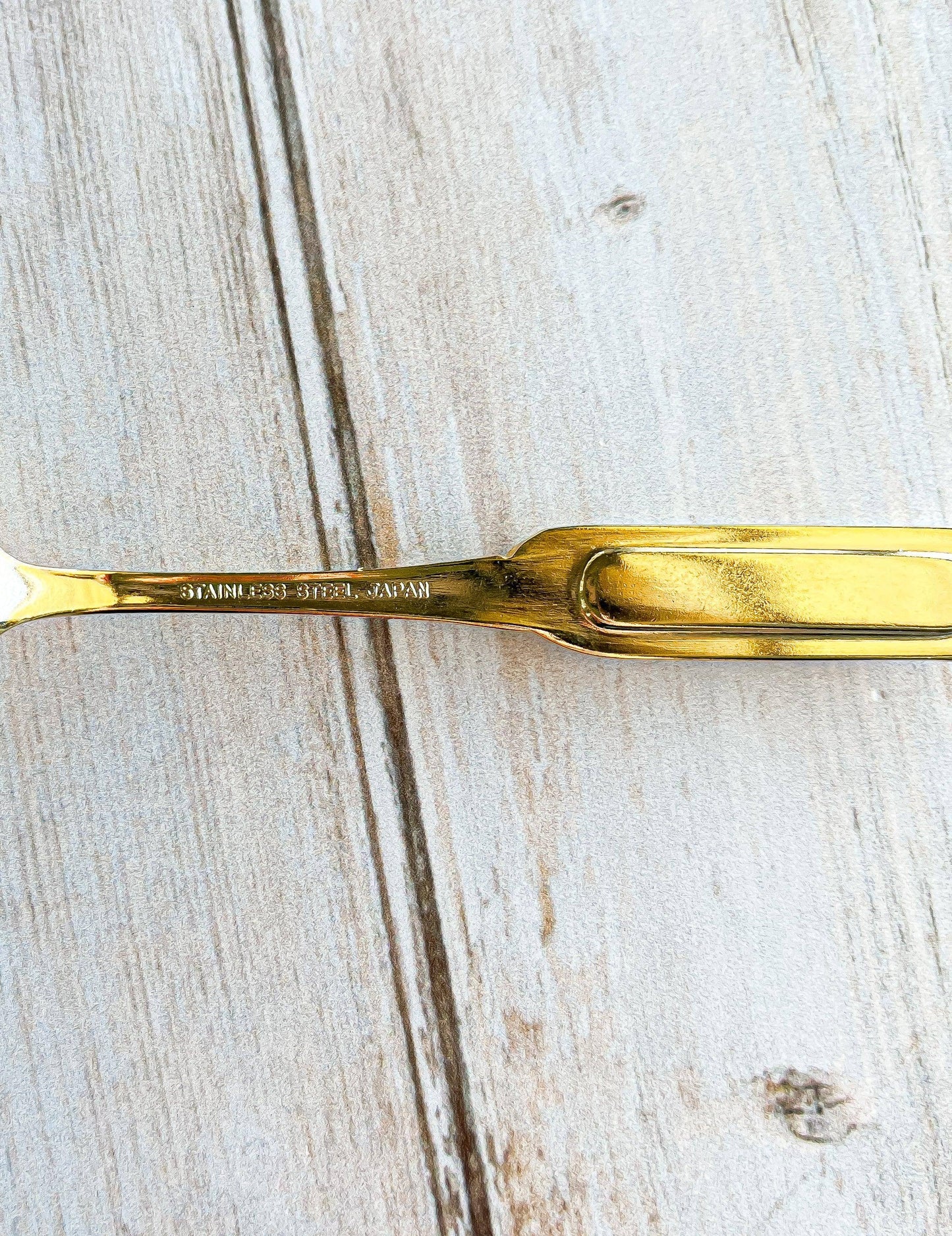 Gold-Plated Floral Teaspoons Set of 4 - Vintage Elegance from Japan - SOSC Home