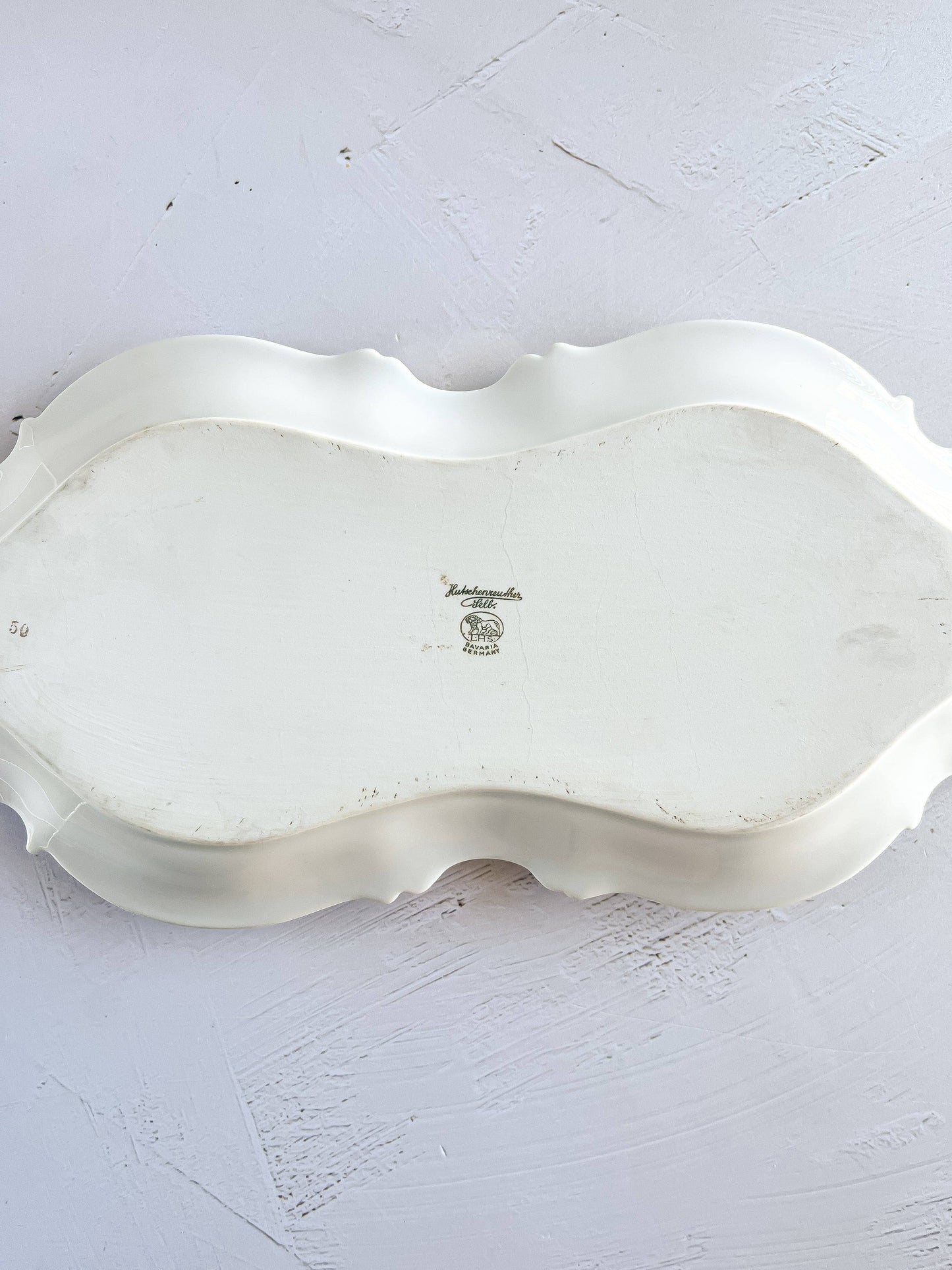 Hutschenreuther Creamer & Mustard Jar (Sugar Bowl Replacement) with Lid & Tray Set - 'Brighton' Collection - SOSC Home