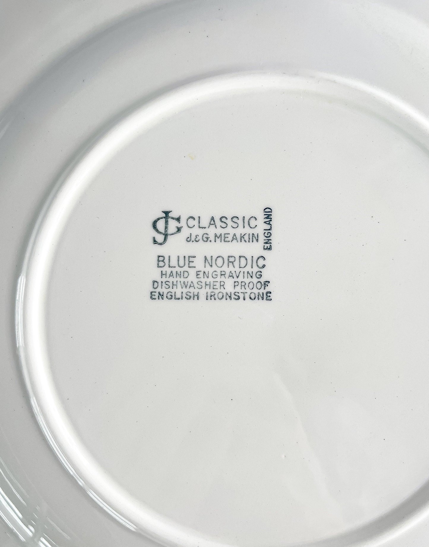 J&G Meakin Dinner Plate | 'Blue Nordic' Collection - SOSC Home