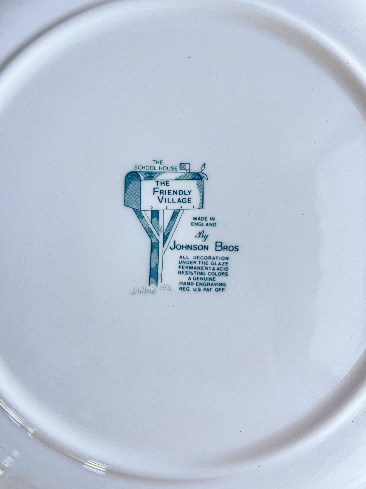 Johnson Bros Friendly Village Dinner Plate | ‘The School House’ - SOSC Home