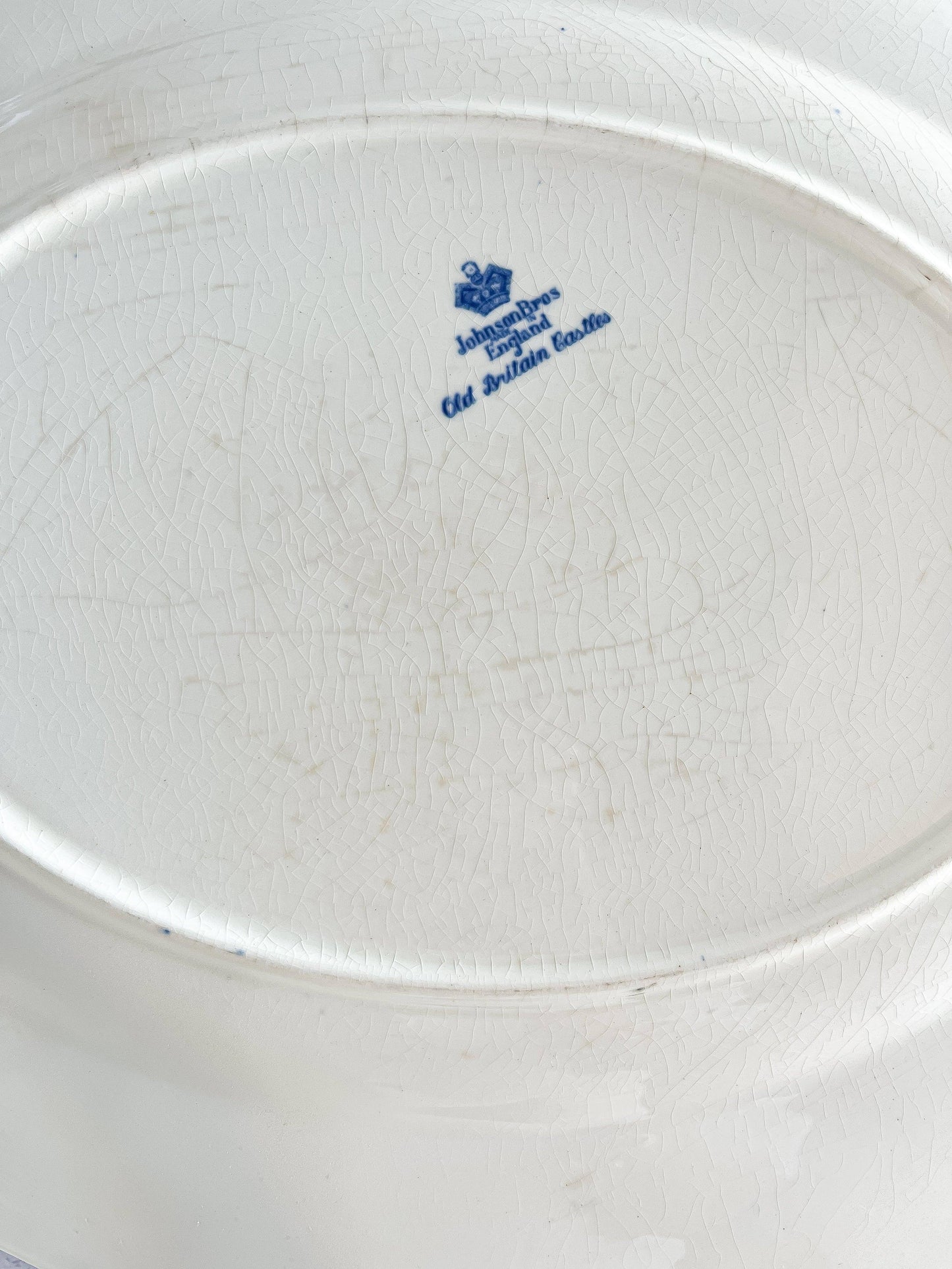 Johnson Bros Large Serving Platter - Old Britain Castles, Stafford Castle 1792 - SOSC Home