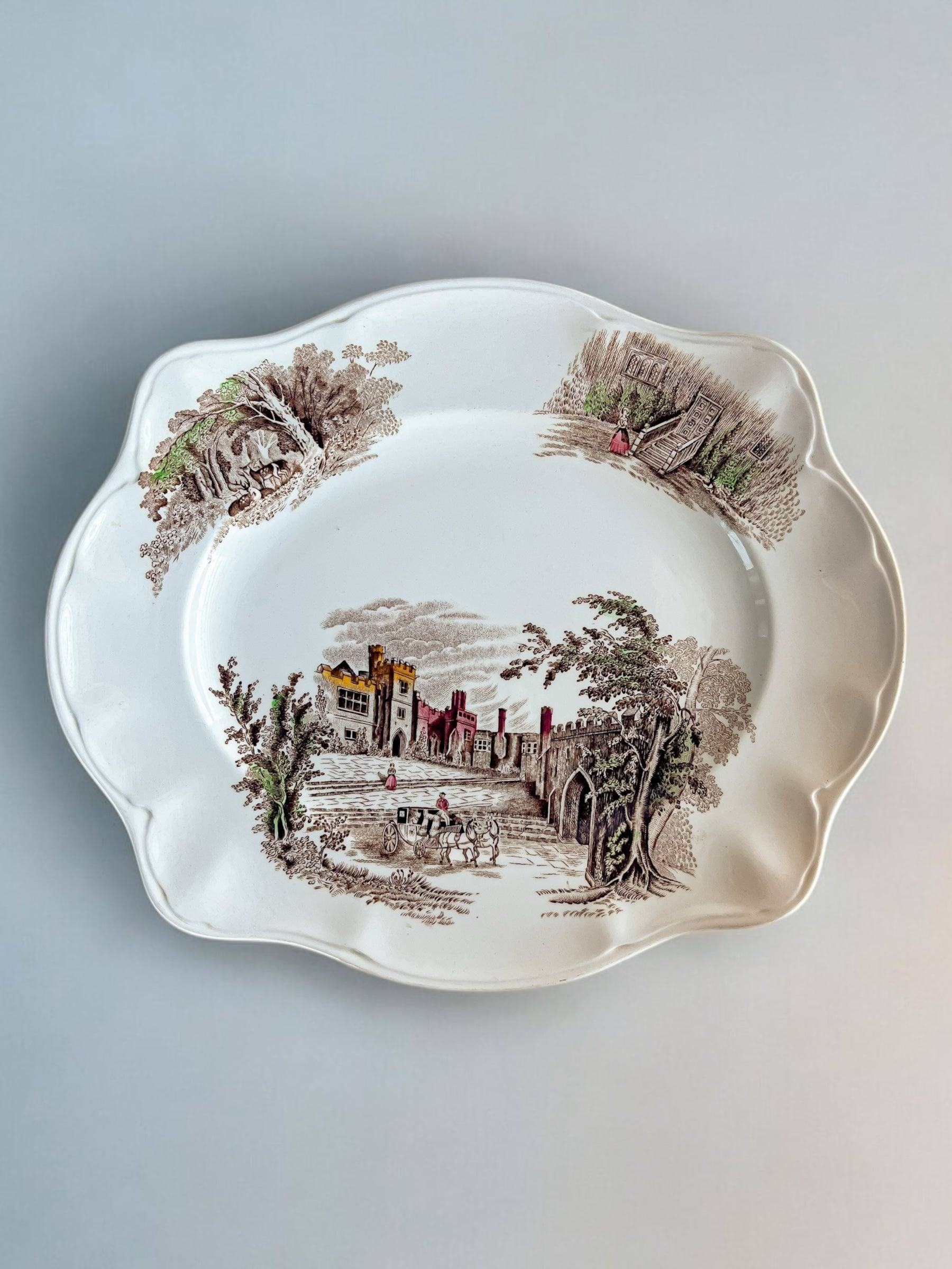 Johnson Bros Multicolour Serving Platter (31cm) | 'Haddon Hall