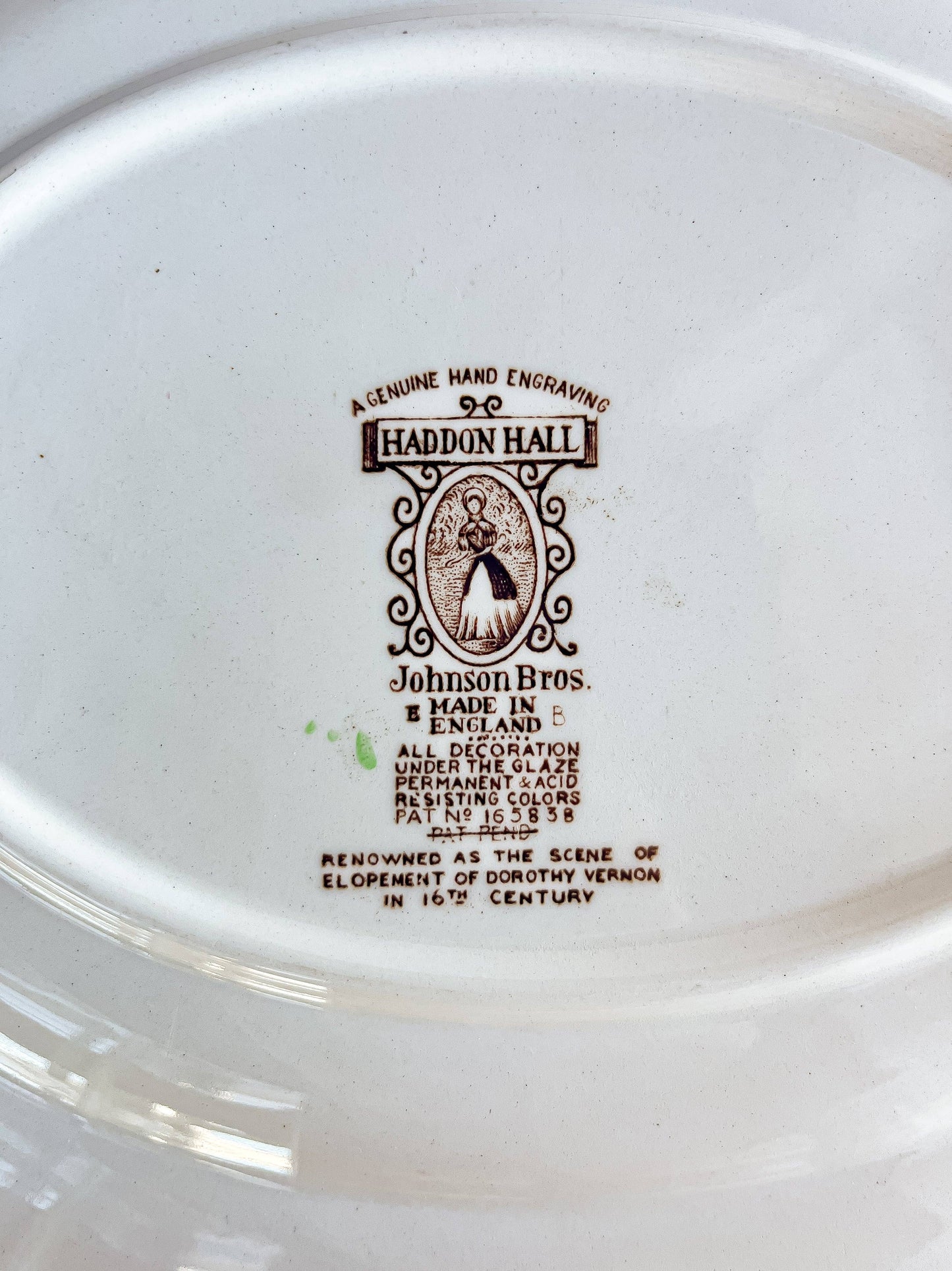 Johnson Bros Multicolour Serving Platter (31cm) | 'Haddon Hall' Series - SOSC Home