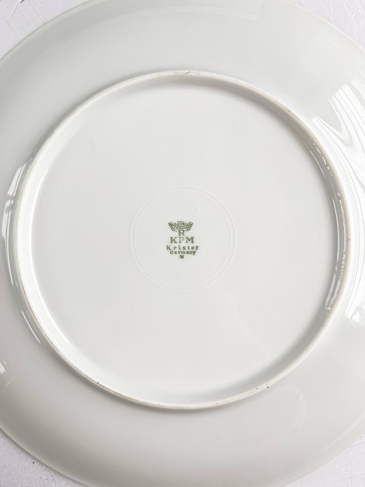 KPM Dining Set - Oval Serving Platter and 6 Luncheon Plates - ‘Krister’ Collection - SOSC Home