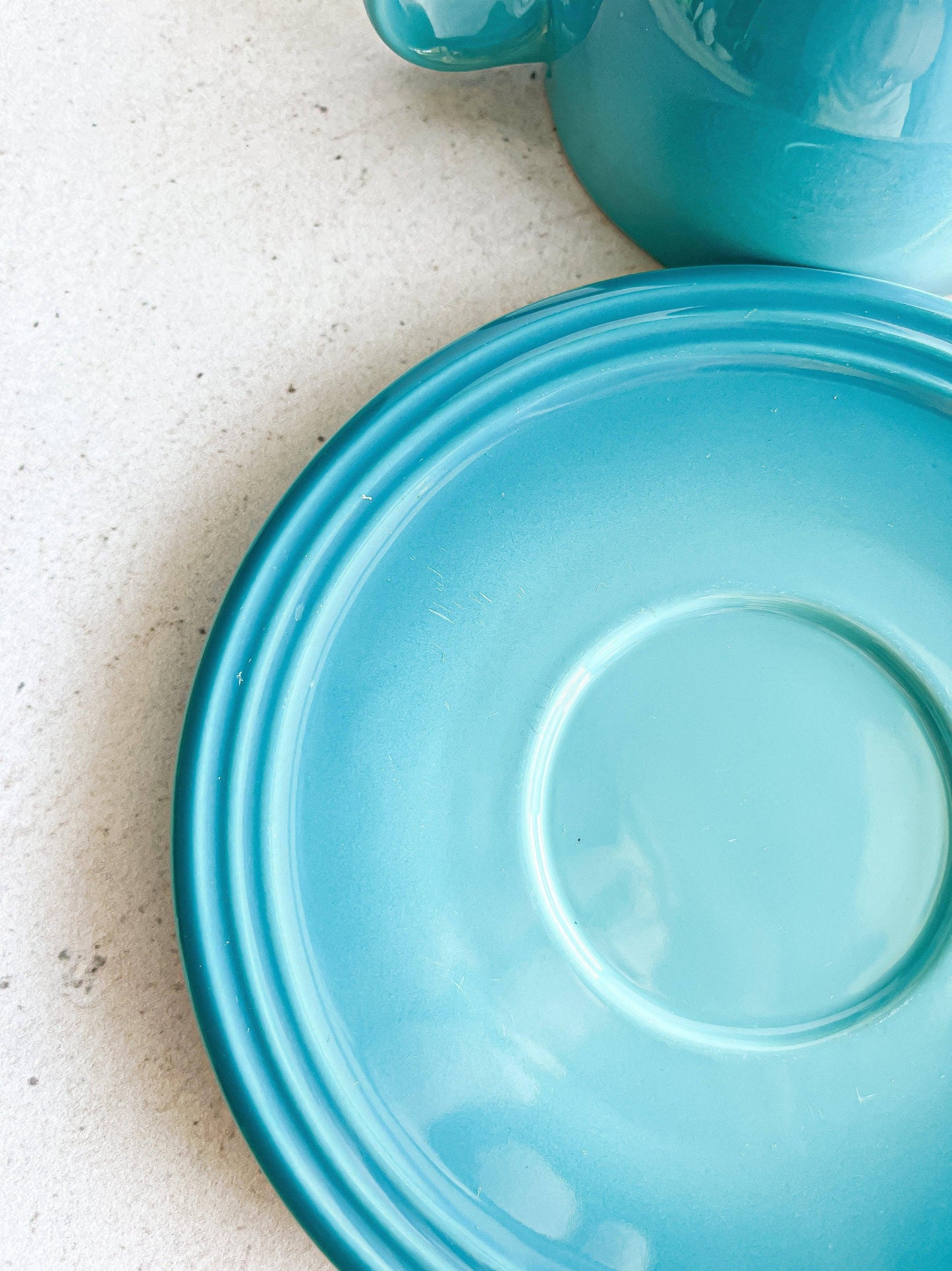 Le Creuset Set of 2 Cappuccino Duo - Caribbean Blue - SOSC Home