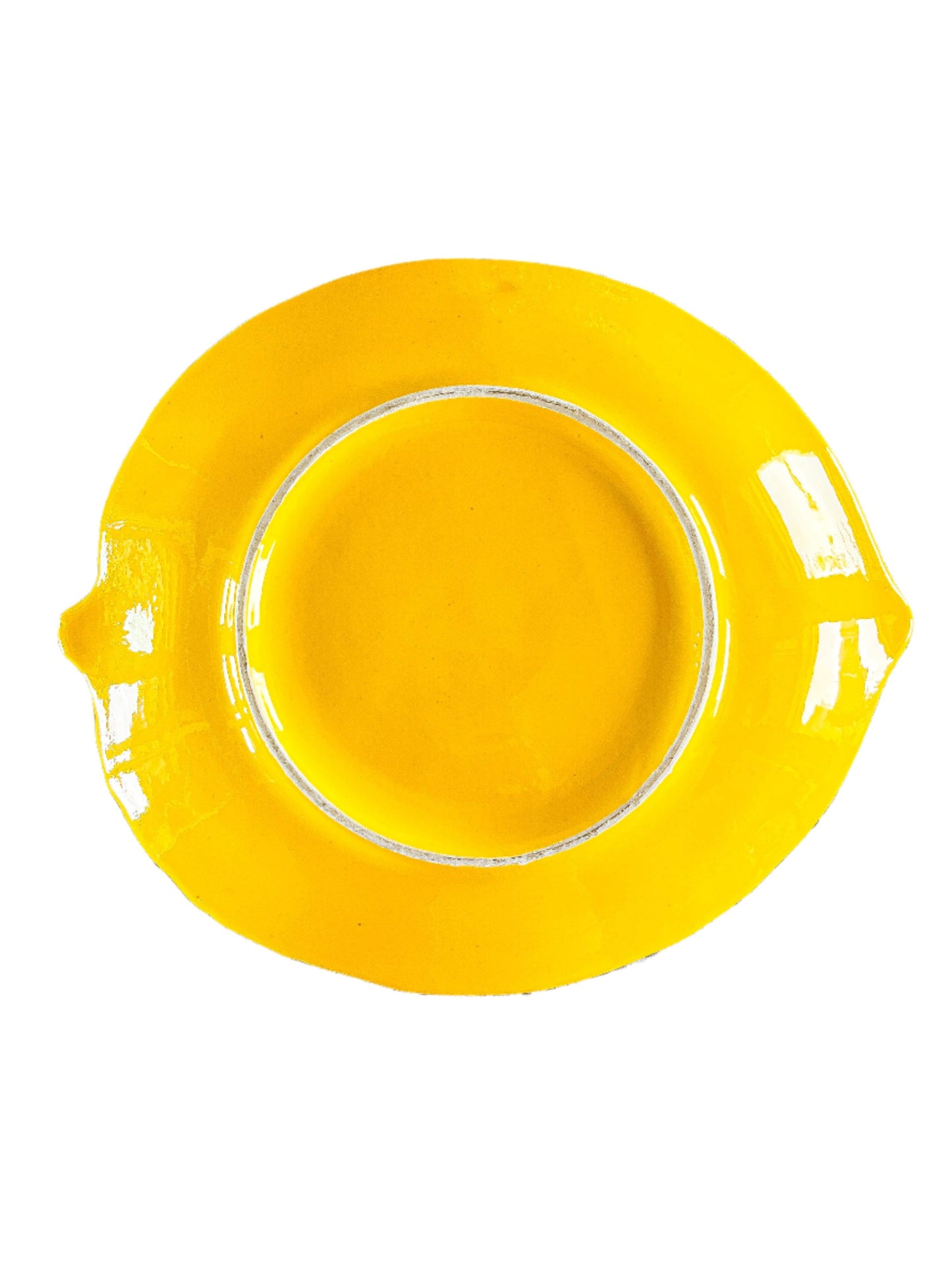Lemon-Shaped Ceramic Serving Platter - SOSC Home