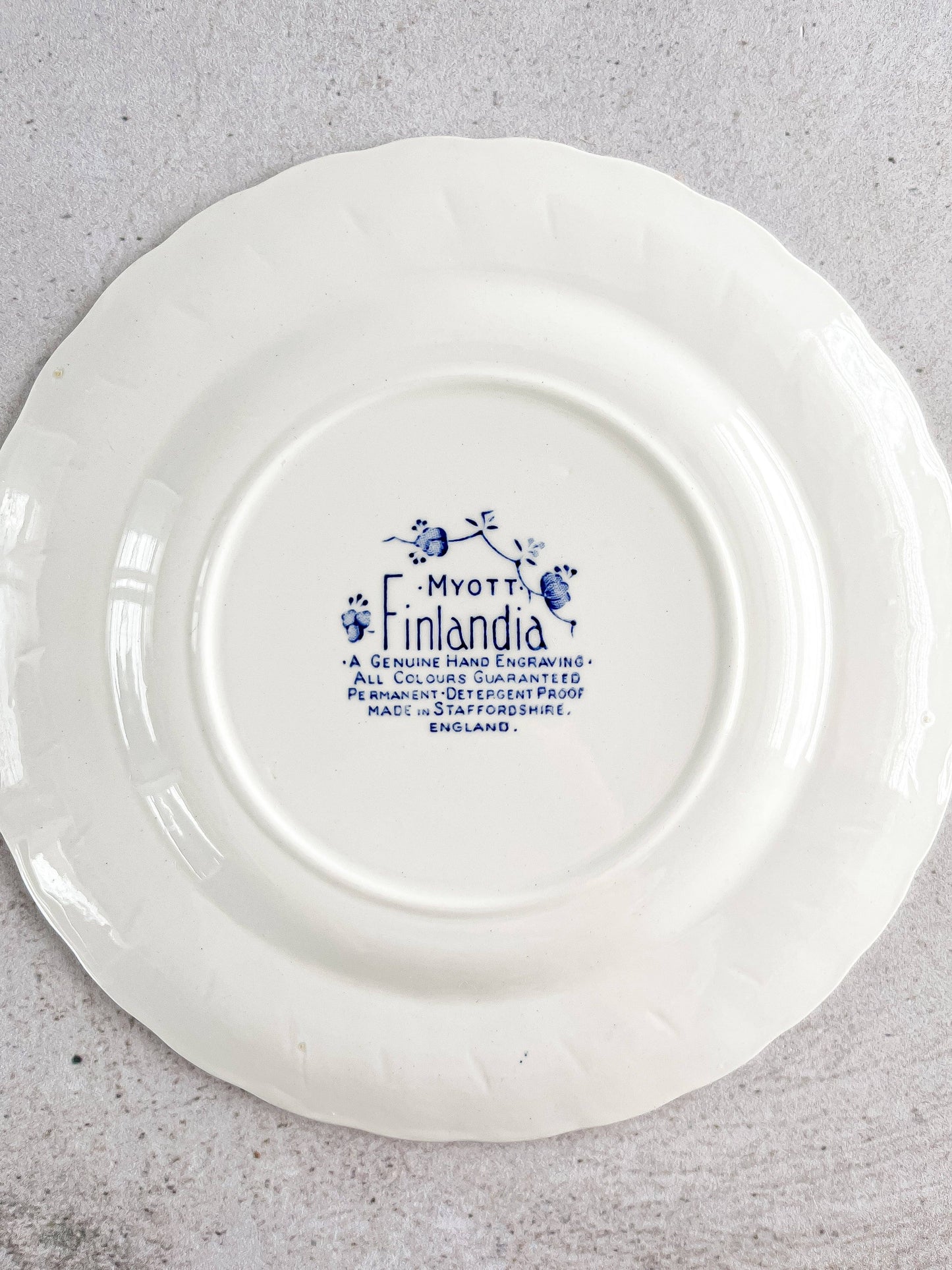 Myott Dessert Plate - 'Finlandia' - SOSC Home