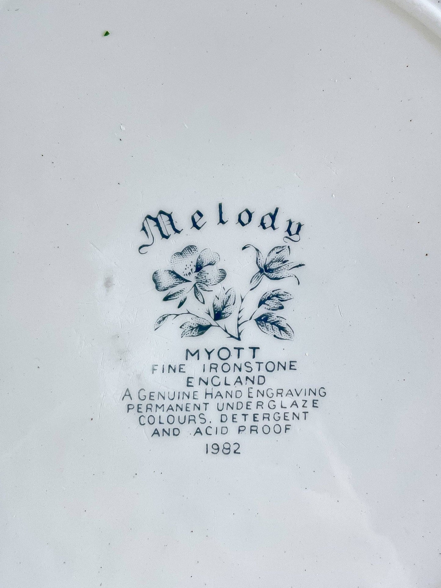 Myott Dinner Plate - 'Melody' Collection - SOSC Home