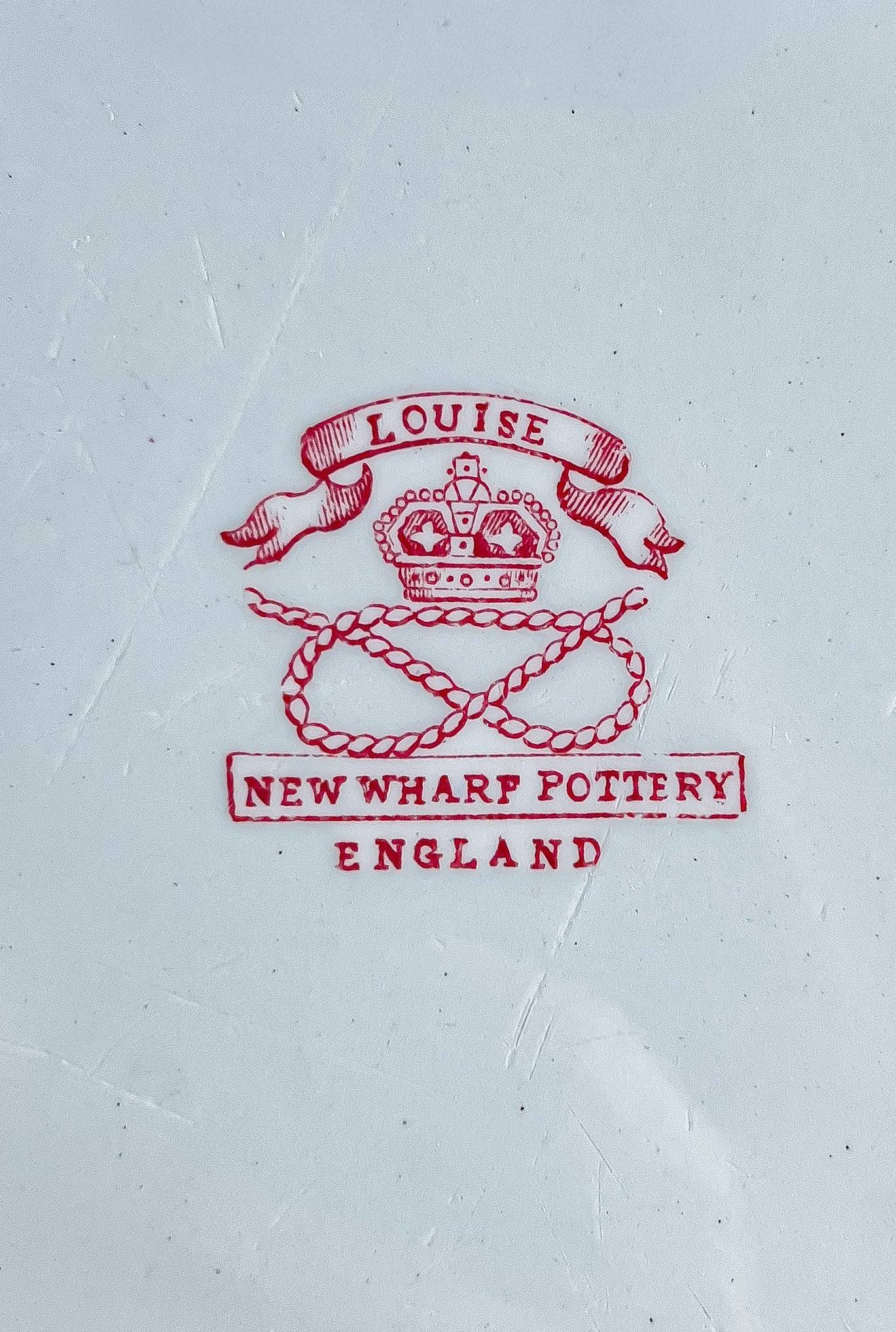 Antique New Wharf Pottery Oval Platter | ‘Louise’ Pattern (1891–1894) - SOSC Home