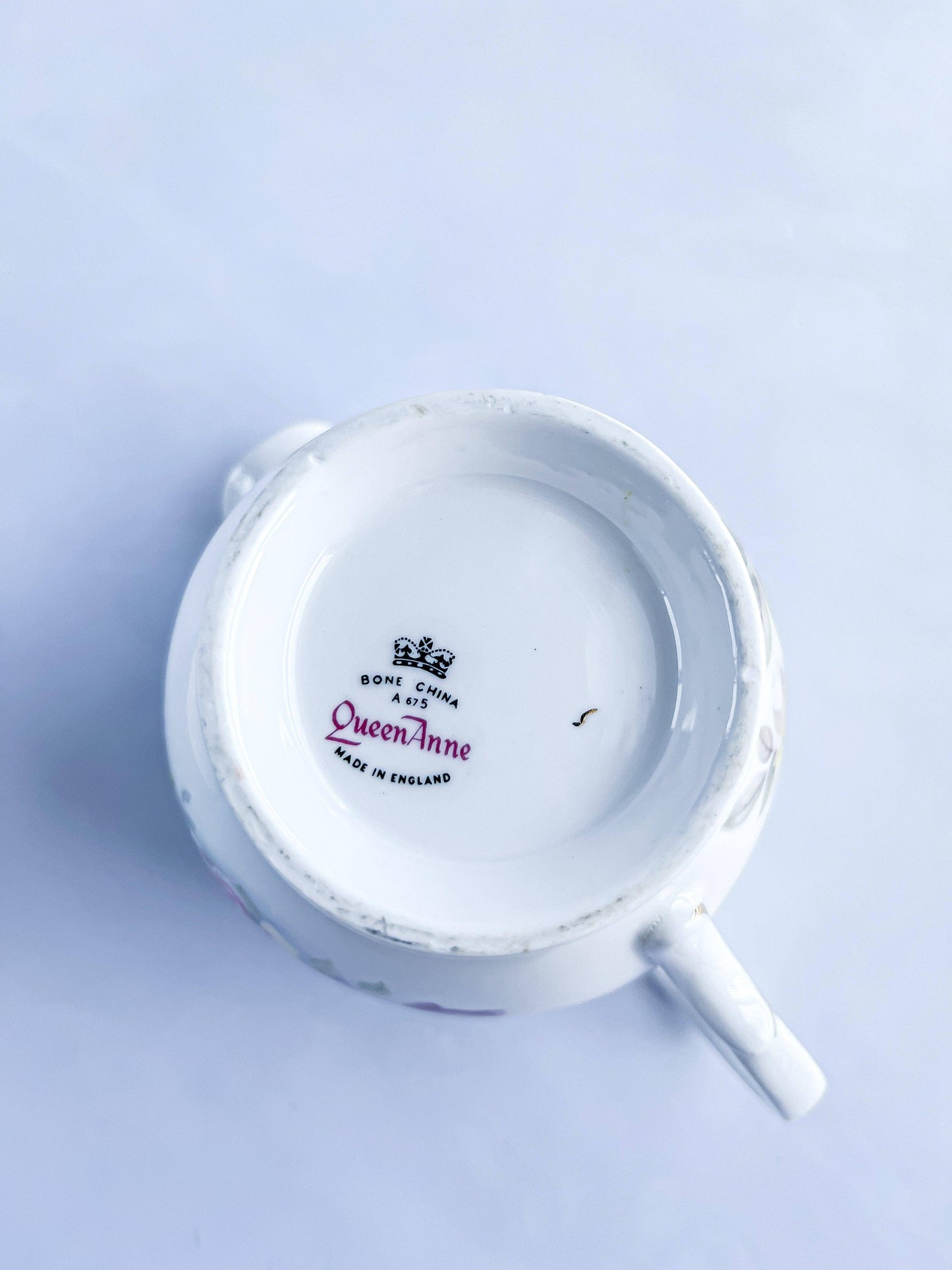 Queen Anne Vintage Floral Creamer & Sugar Set - Pink Roses - SOSC Home