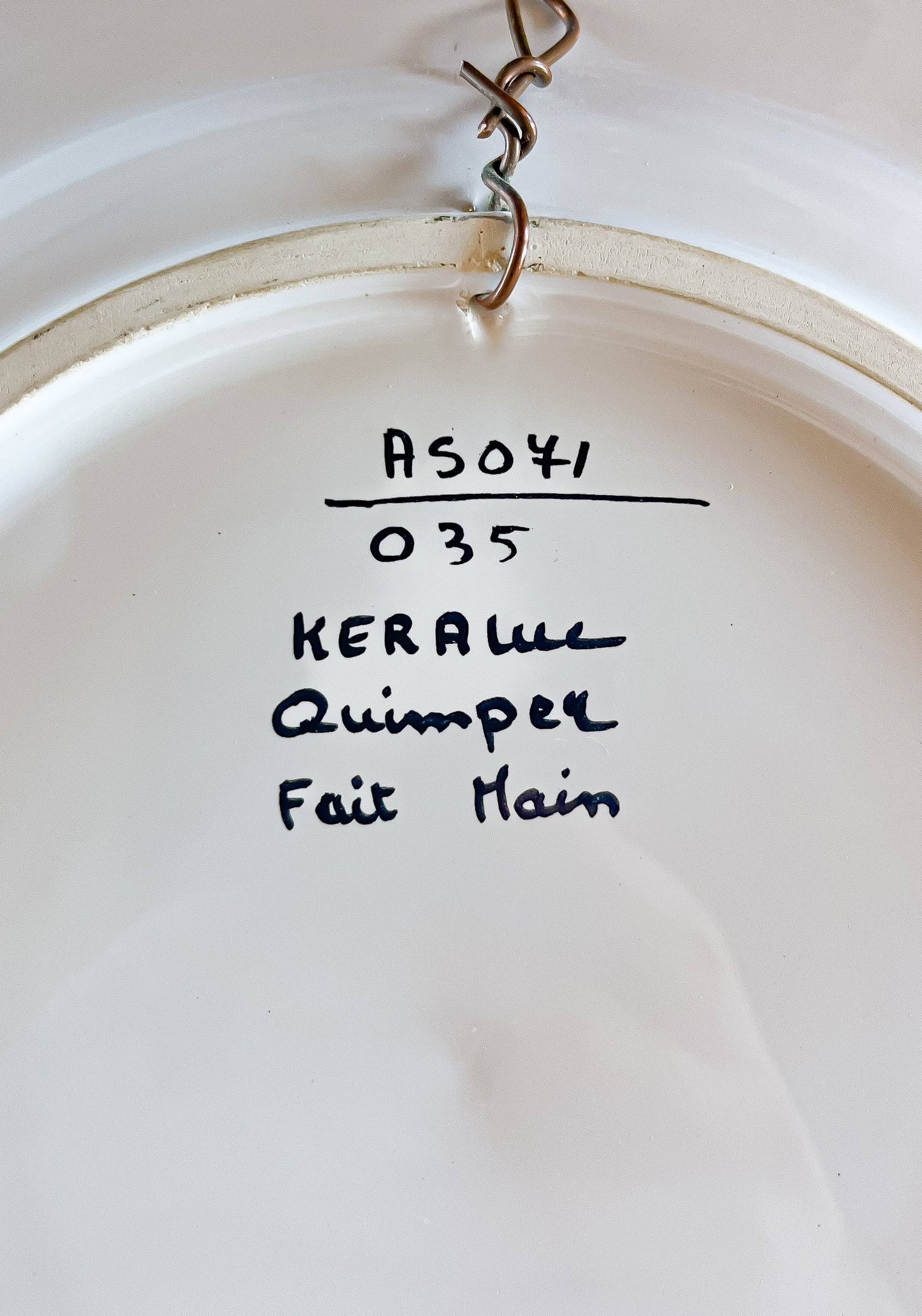 Quimper Hand-Painted Wall Plaque – Floral Design, Display Ready - SOSC Home