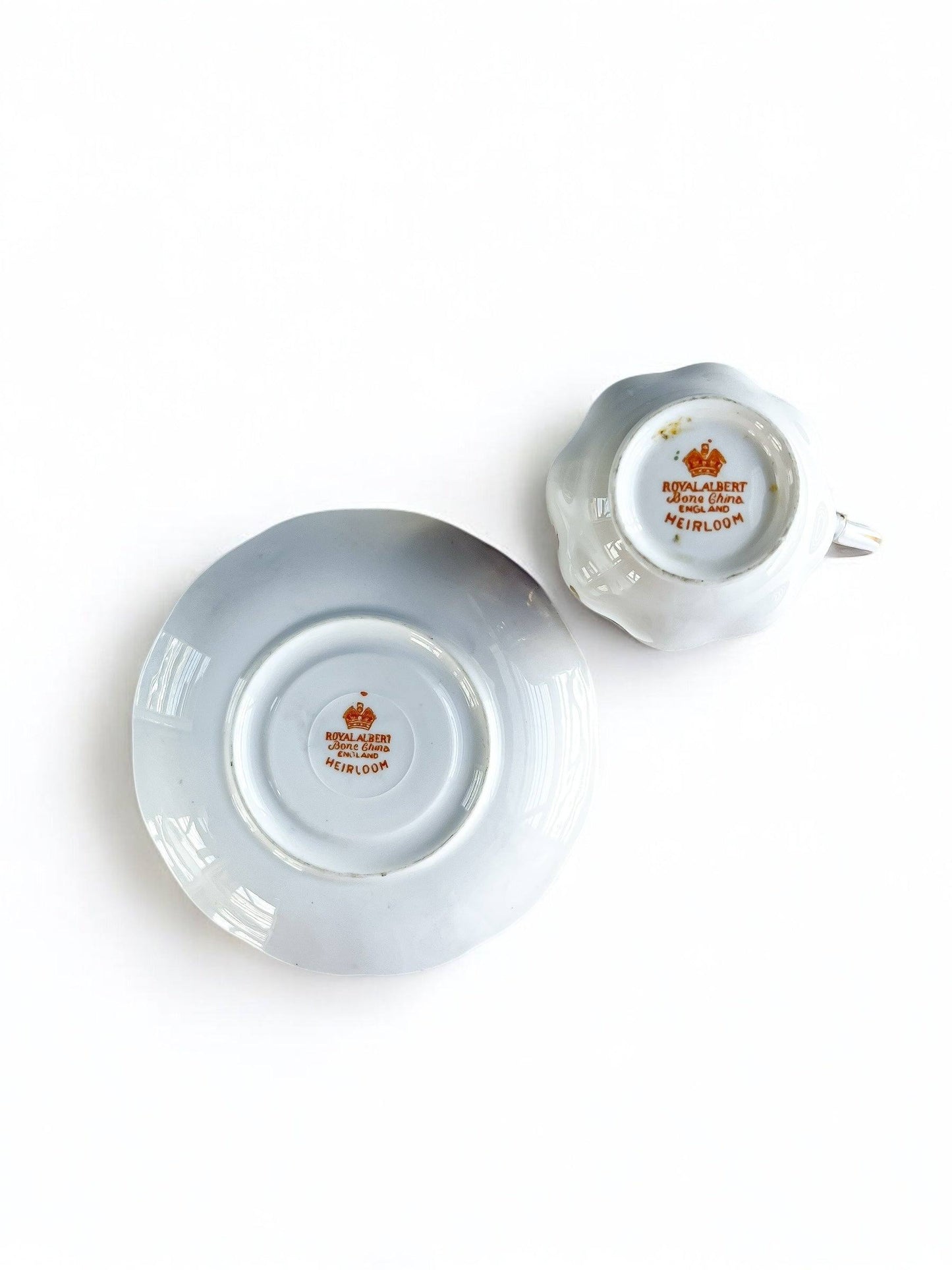 Royal Albert Footed Demitasse Cup and Saucer Set | 'Heirloom' Collection - SOSC Home