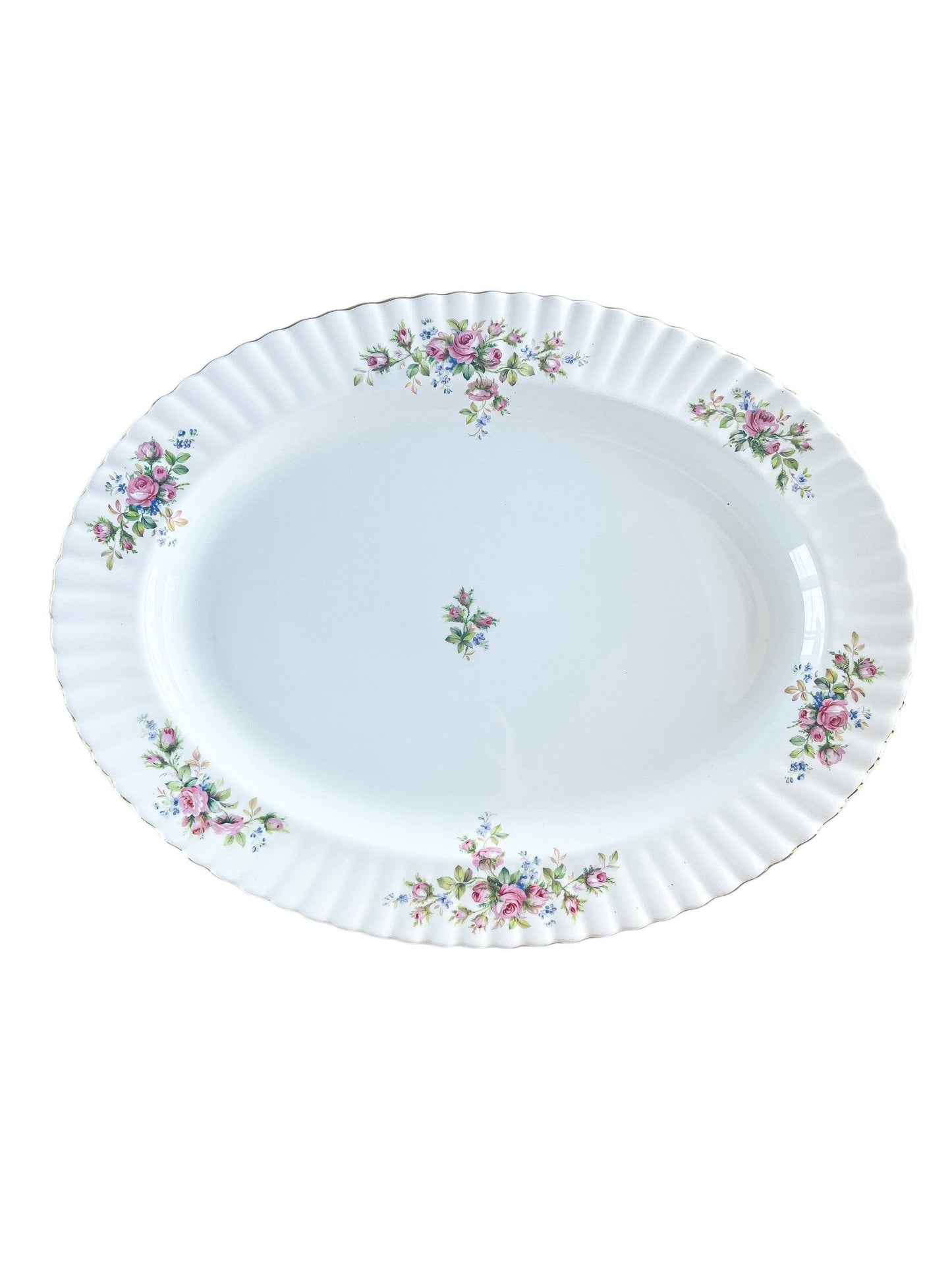 Royal Albert Oval Serving Platters - 'Moss Rose' Collection - SOSC Home
