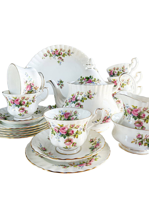 Royal Albert Tea Set 'Moss Rose' Collection – SOSC Home
