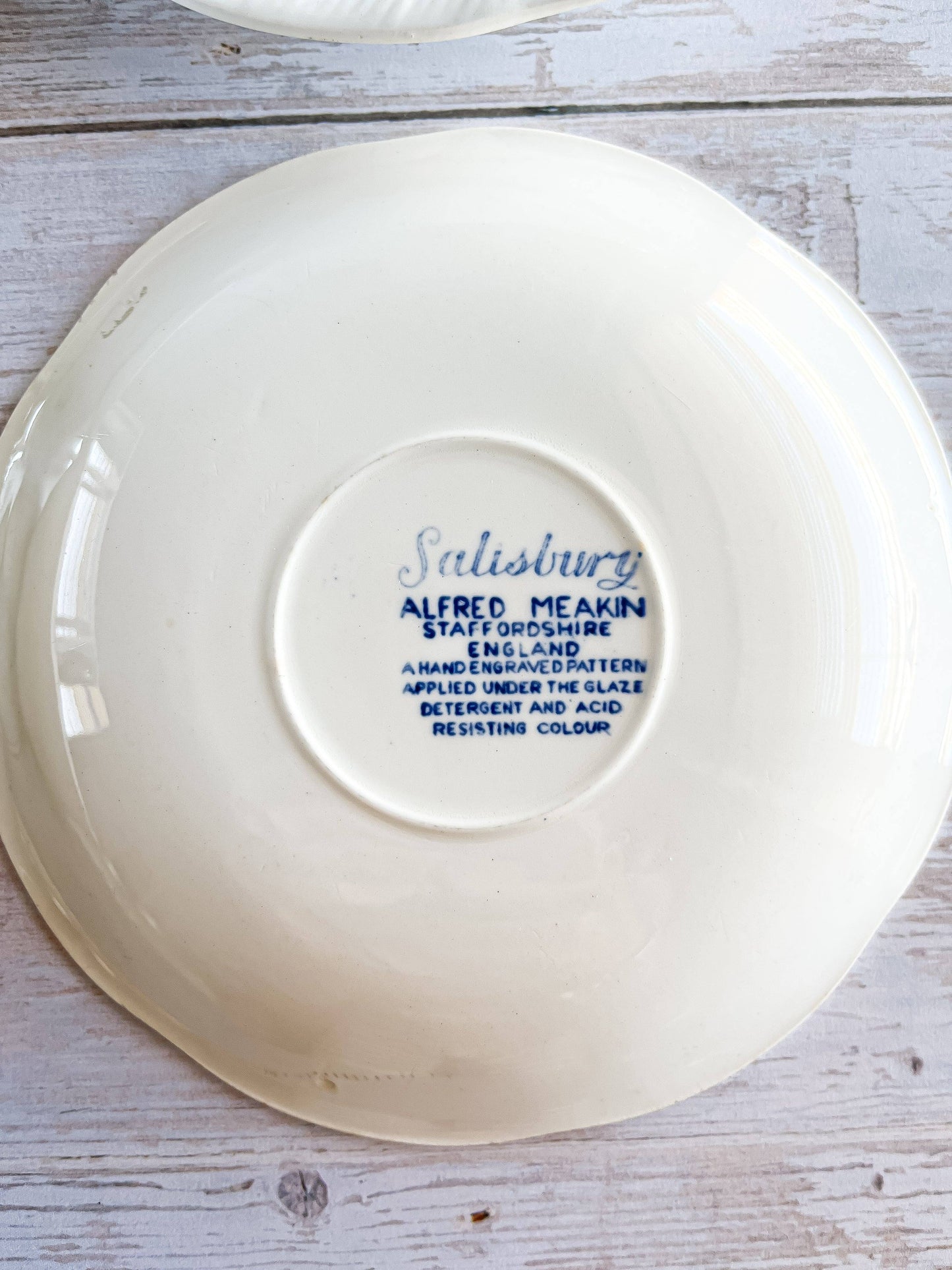 Set of 4 Alfred Meakin Saucers - 'Salisbury' Collection - SOSC Home