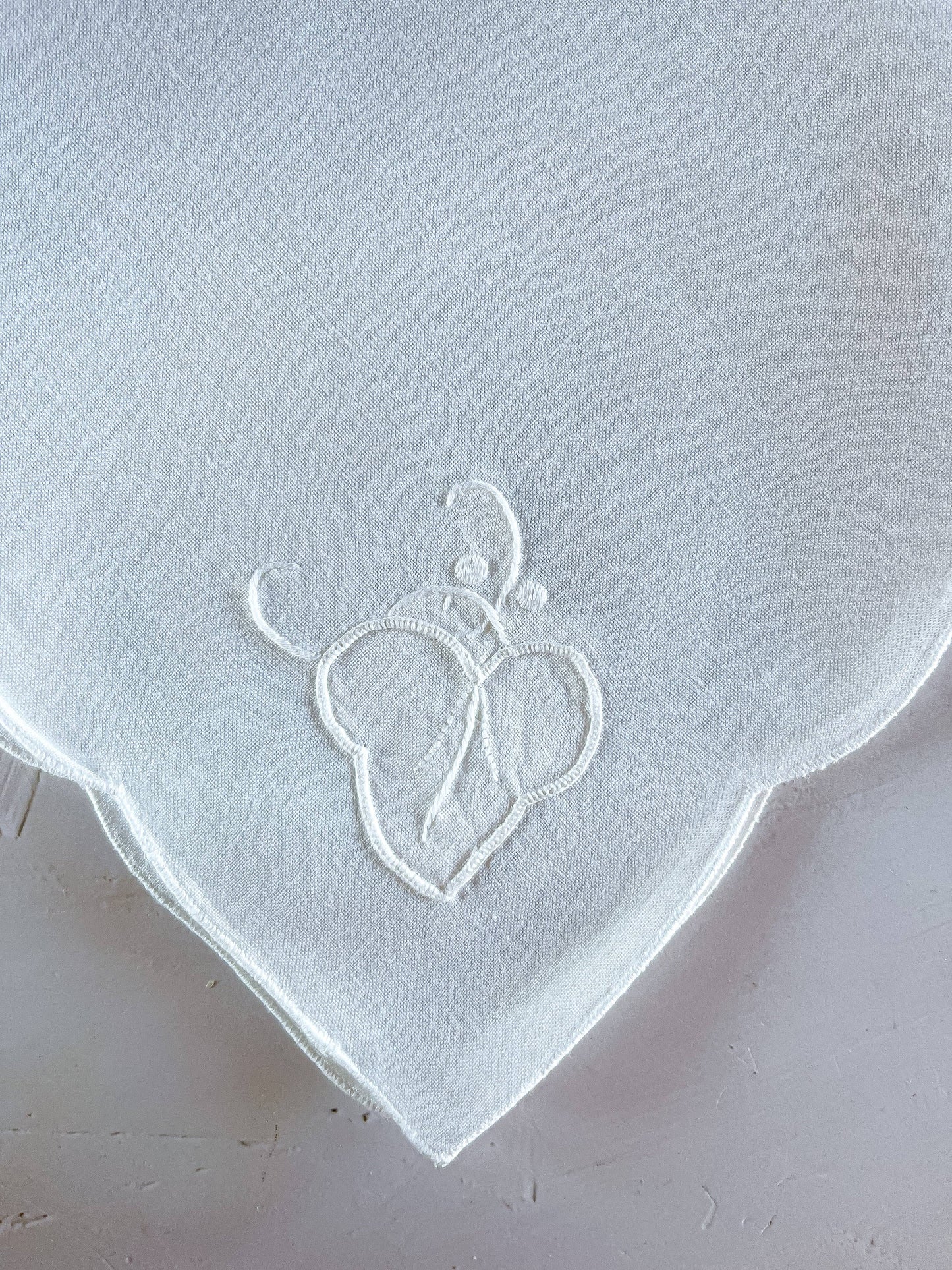 Set of 4 Square Embroidered Cotton Napkins | Leaf Motif, 41cm - SOSC Home