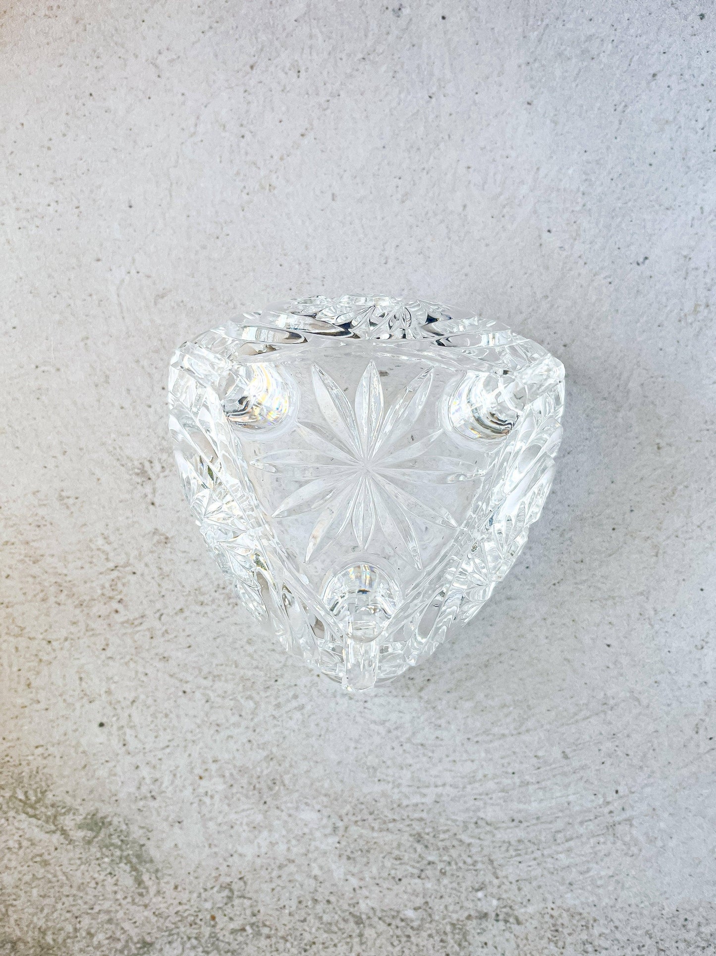 Vintage Anna Hütte Crystal Bon Bon Dish - SOSC Home