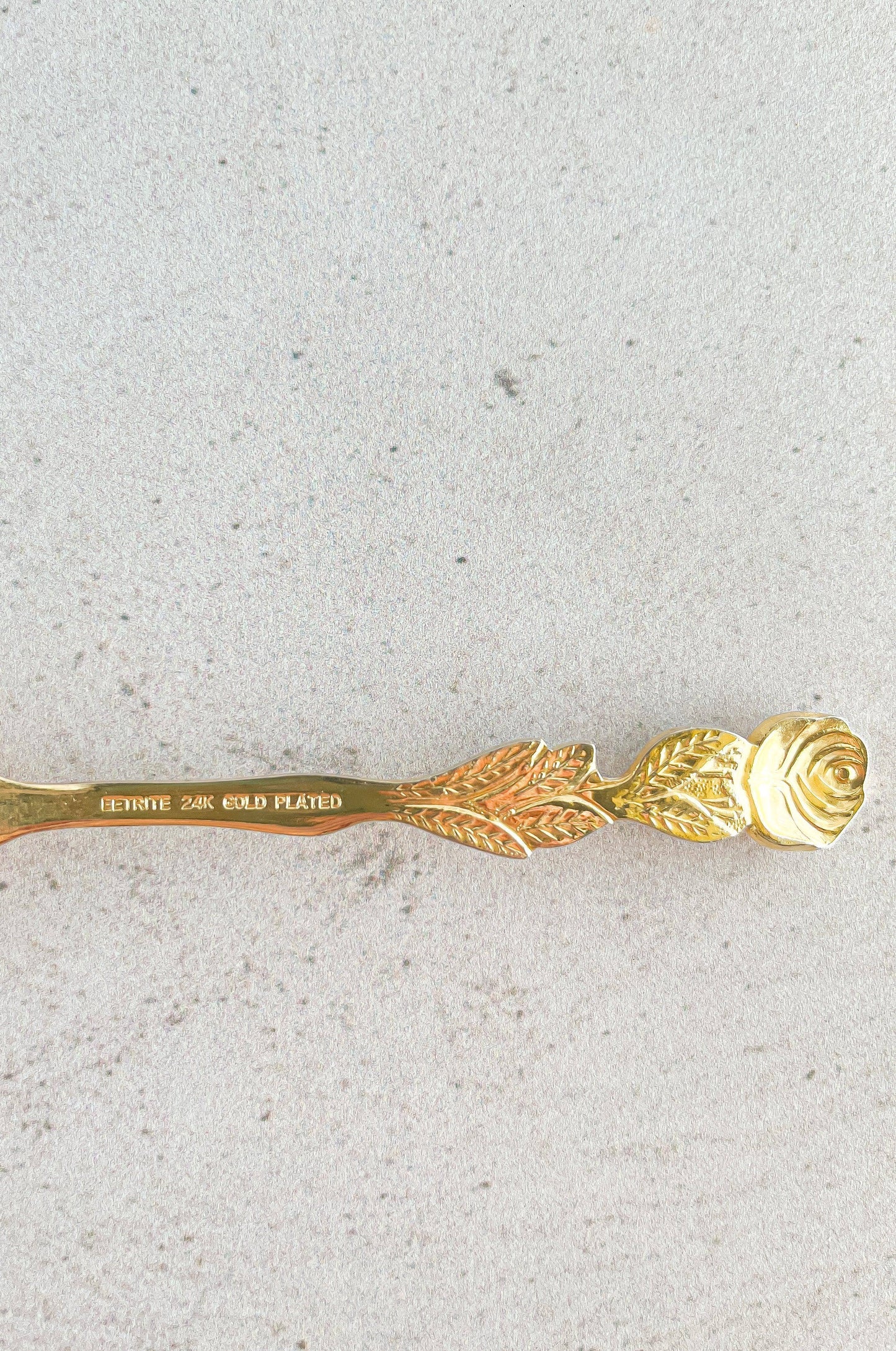 Vintage Eetrite Sugar Spoon - Rose Handle Design - SOSC Home