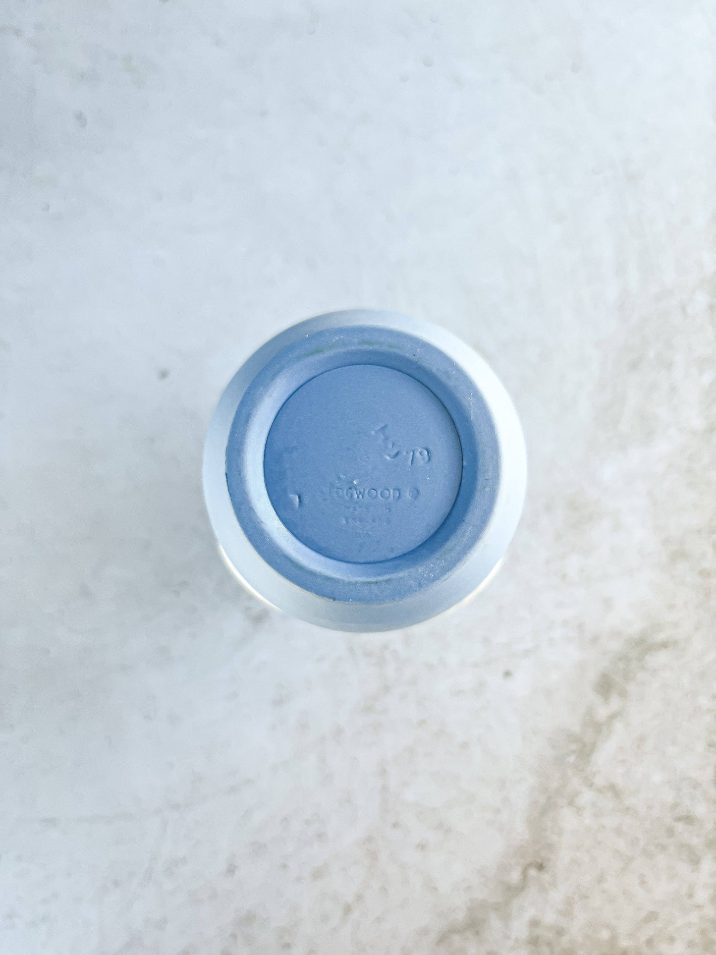 Wedgwood Jasperware Pale Blue Arcadian Bud Vase - 'Cupid Playing an Instrument' Design - SOSC Home