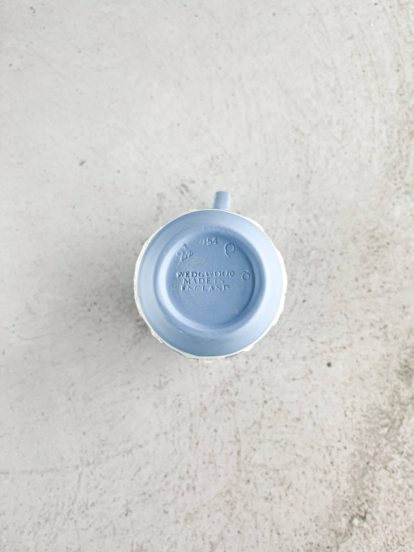 Wedgwood Jasperware Pale Blue Miniature Jug - 'Aurora' Design - SOSC Home