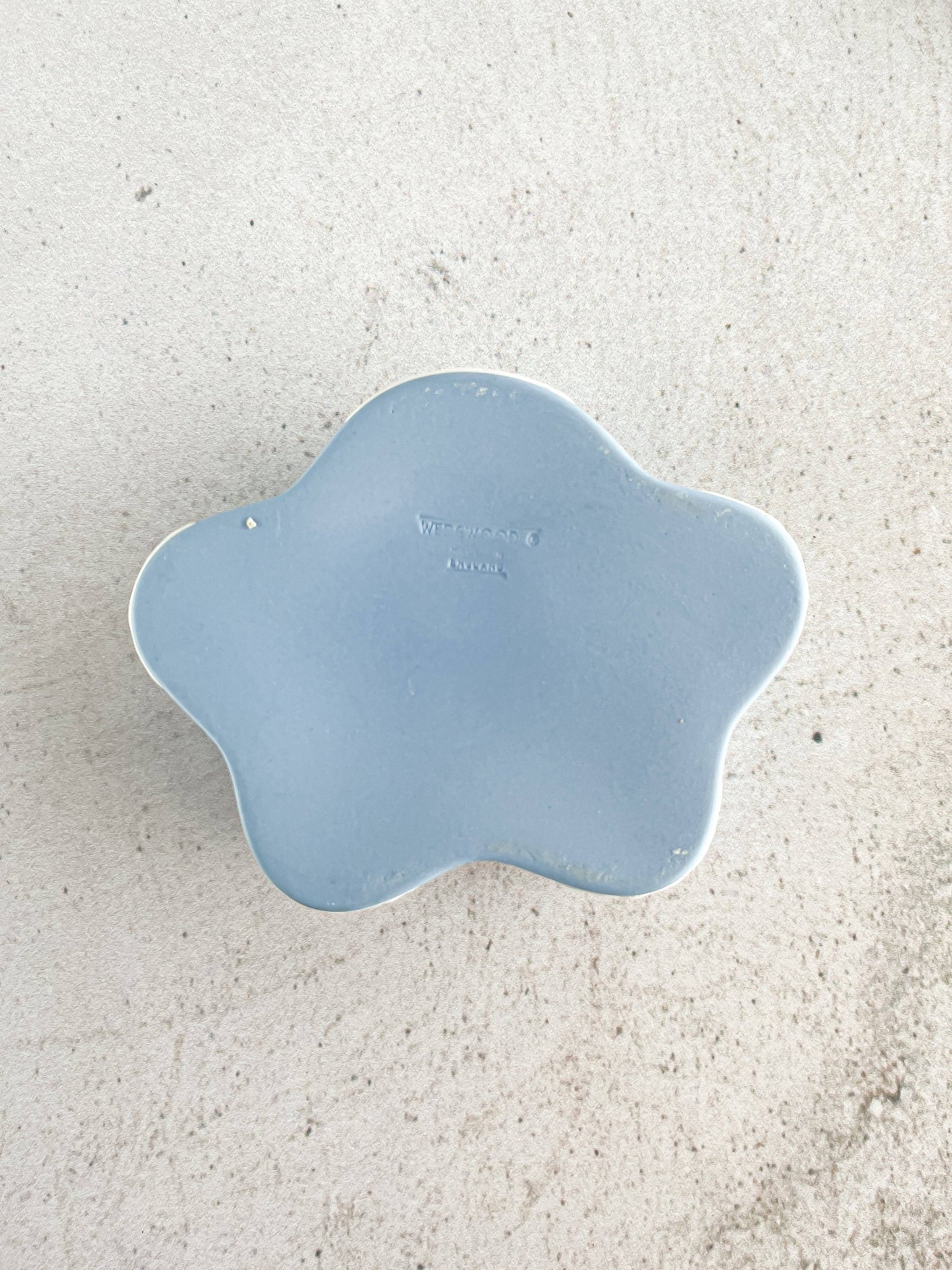 Wedgwood Jasperware Pale Blue Pentafoil Box & Lid - 'Aurora' Design - SOSC Home