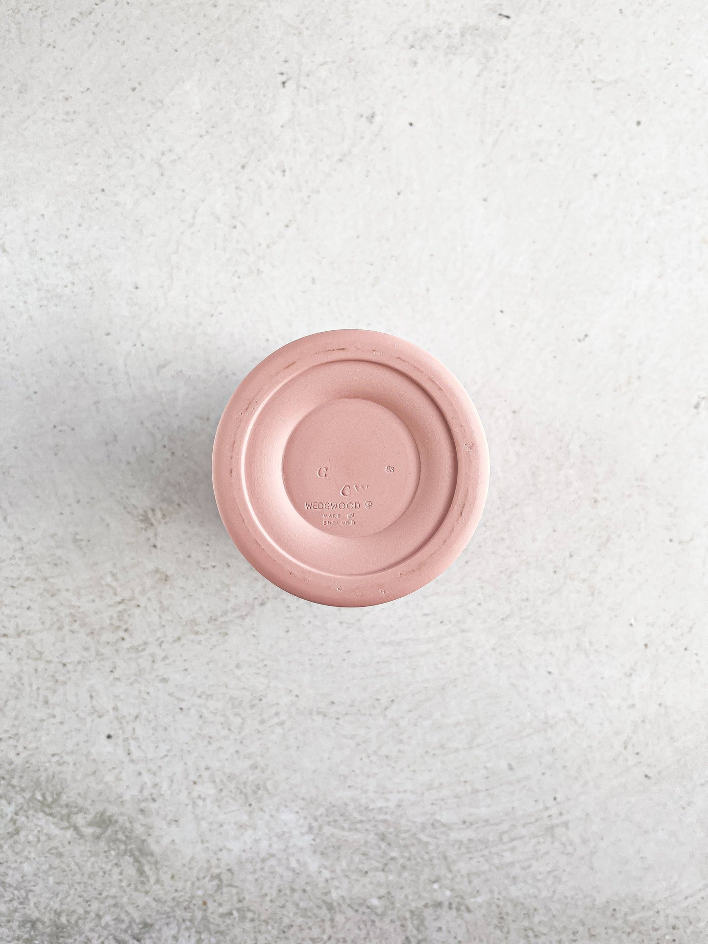 Wedgwood Jasperware Pink Vase - 'Cupid' Design - SOSC Home