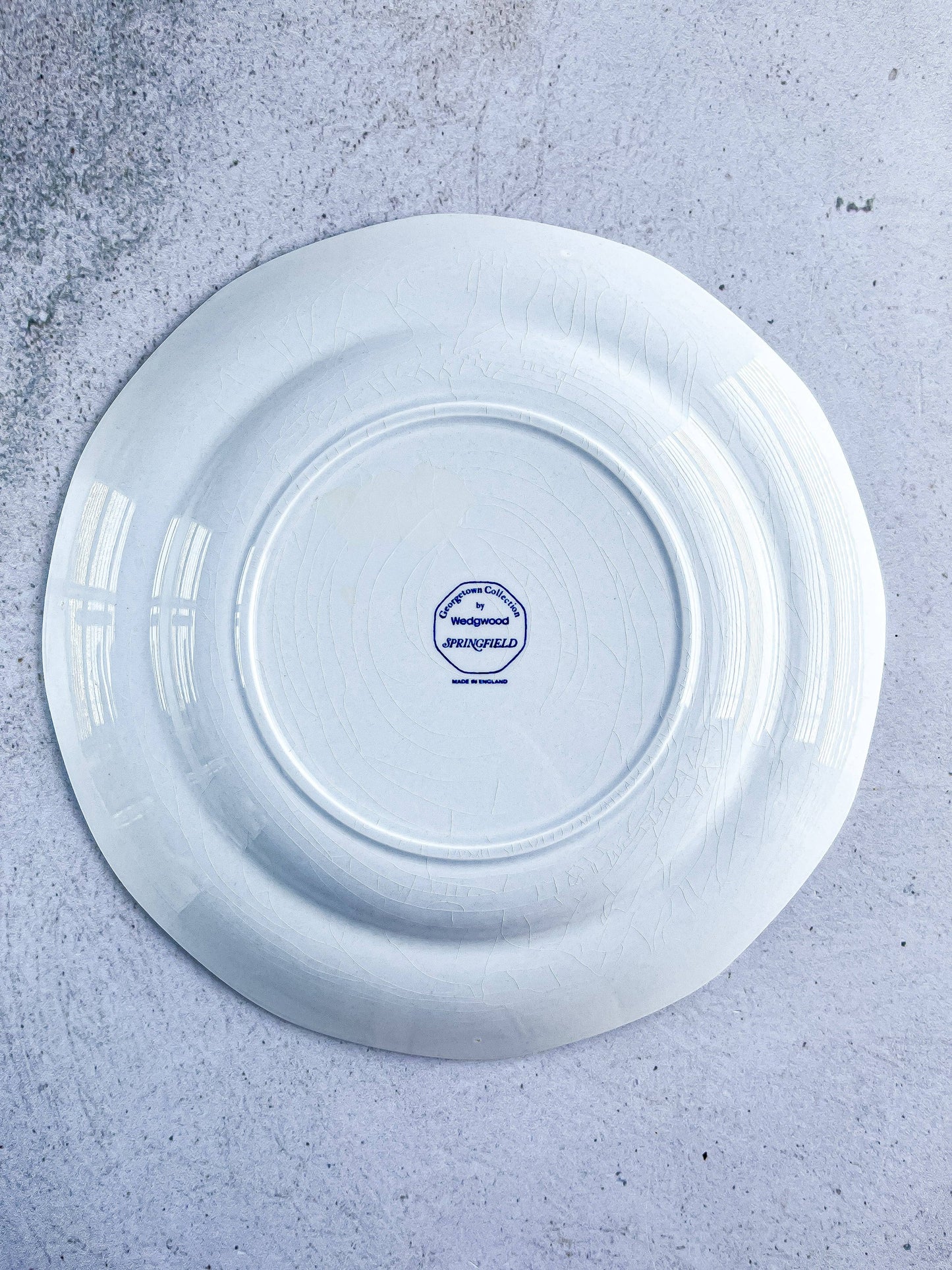 Wedgwood Luncheon Plate - ‘Mount Vernon’ Collection in Blue - SOSC Home