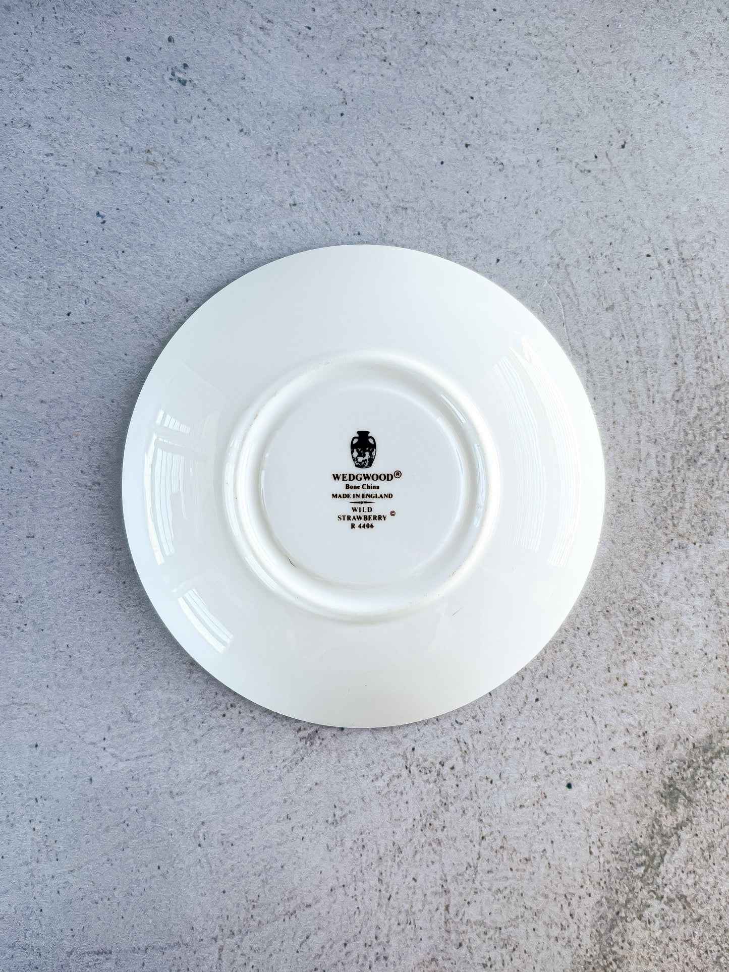 Wedgwood Peony Shape Footed Cup & Saucer Set - 'Wild Strawberry' Collection - SOSC Home