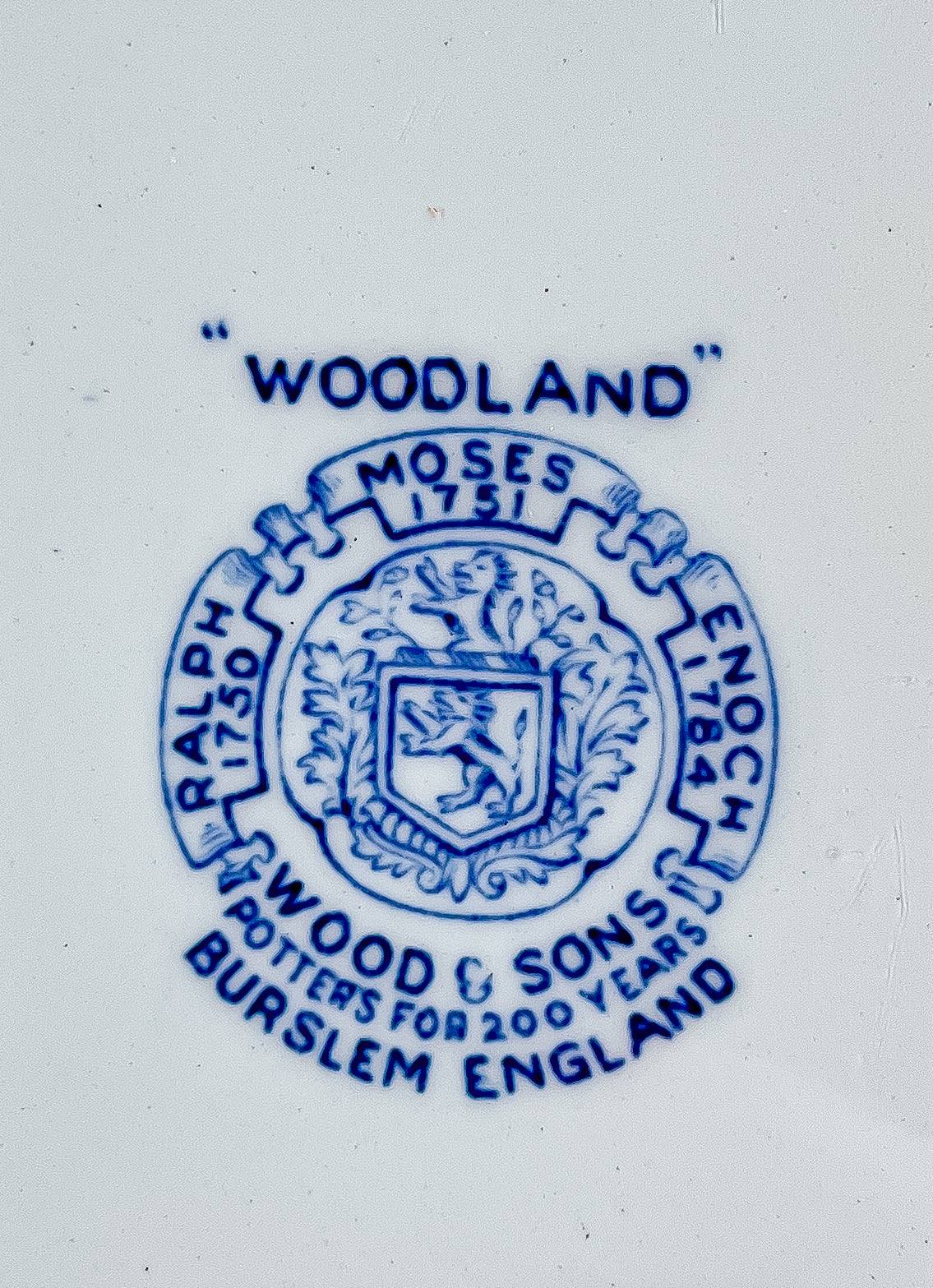 Wood & Sons Dinner Plate | 'Woodland' in Blue Collection - SOSC Home