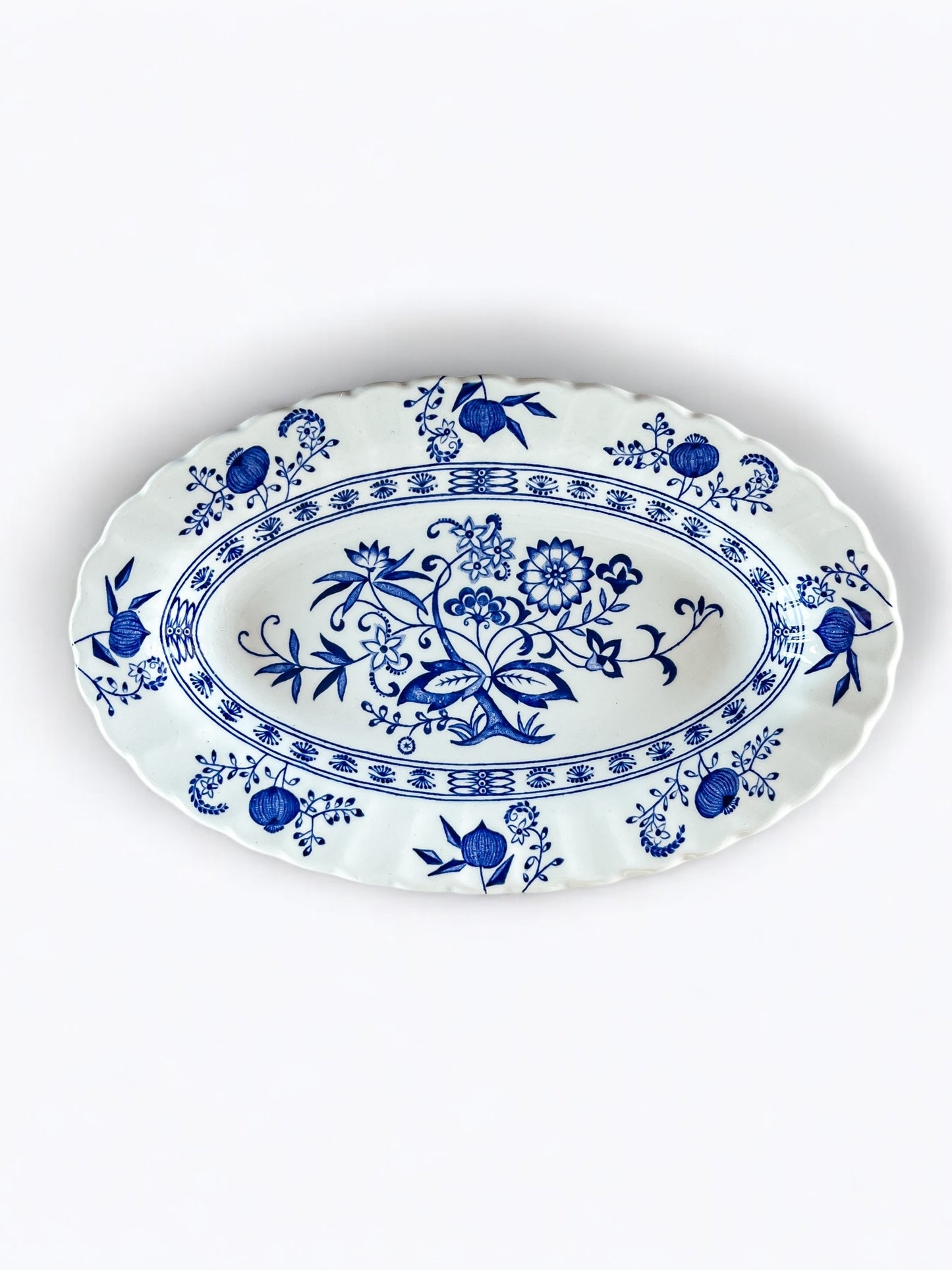 J & G Meakin Gravy Boat with Underplate | ‘Blue Nordic’ Collection - SOSC Home