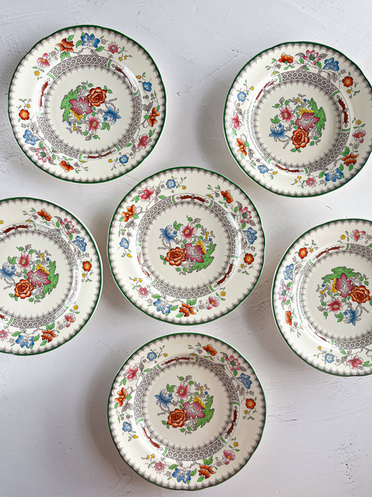Spode Set of 6 Bread & Butter Plates - 'Chinese Rose' Collection - SOSC Home