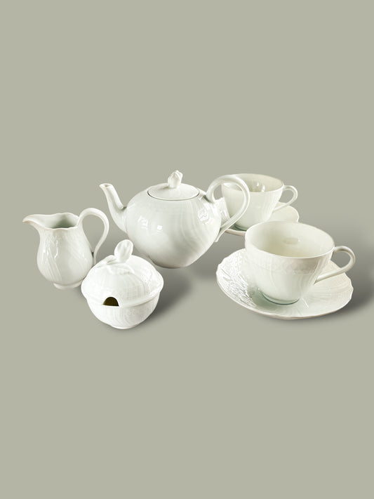 Hutschenreuther “Tea for Two” Set - ‘Dresden’ Collection in All White