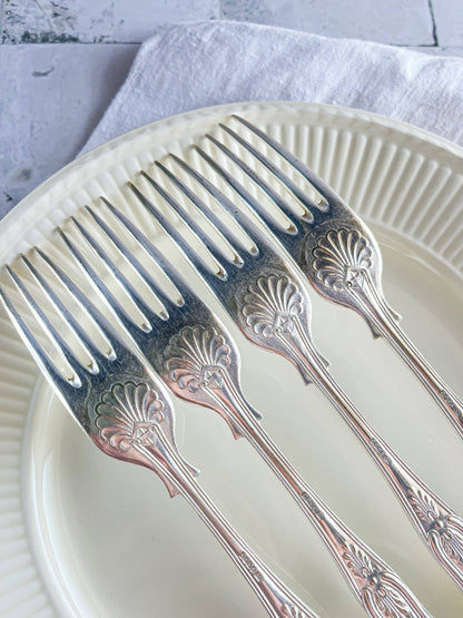 Silver-Plated Dinner Fork - 'Kings' Pattern