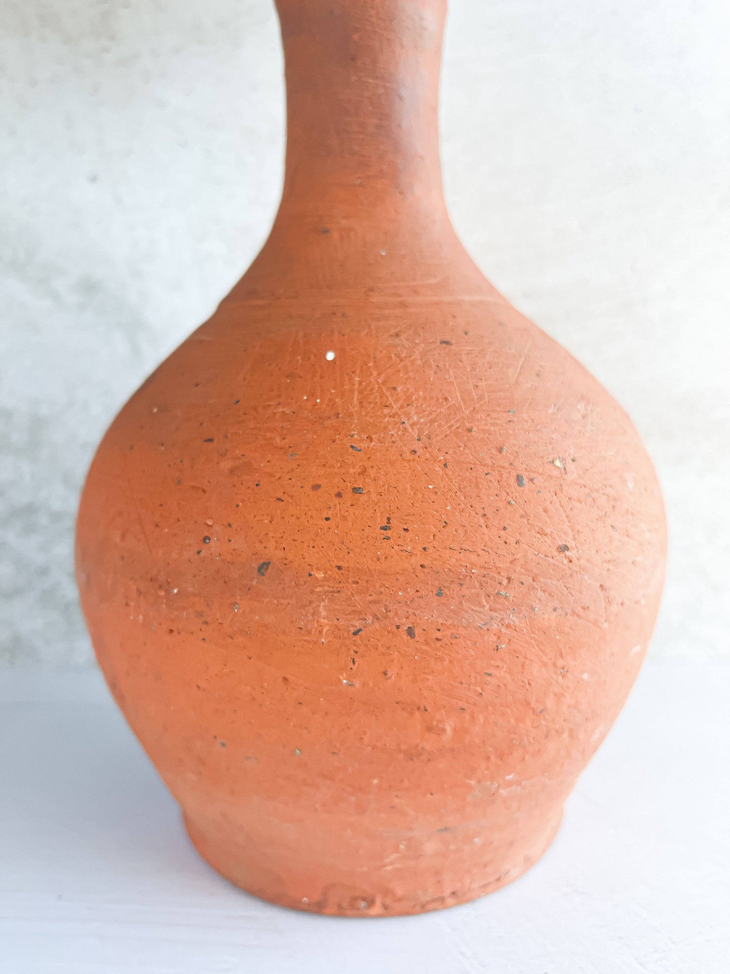 Traditional Handcrafted Terracotta Pear-Shaped Vase - SOSC Home