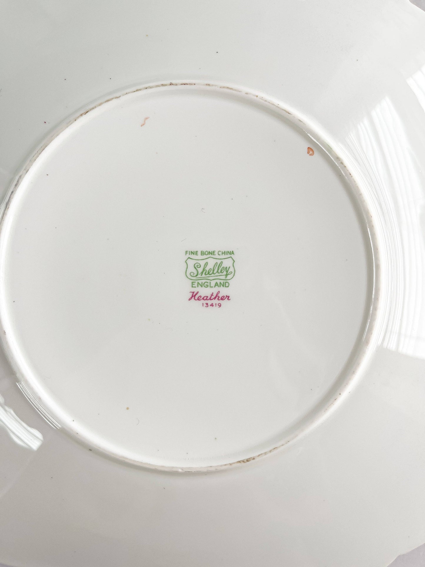 Shelley Gainsborough Shape Square Handled Cake Plate - 'Heather' Collection - SOSC Home