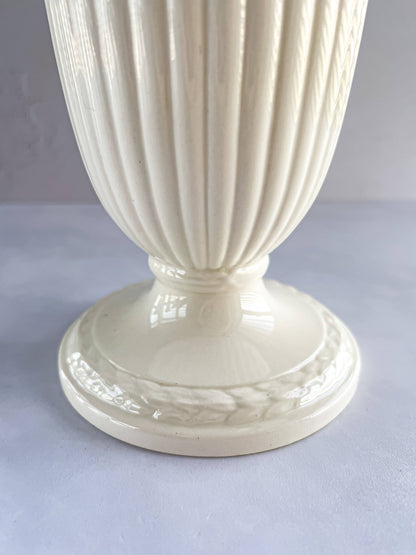 Wedgwood Embossed Queen's Ware Vase - 'All Cream' Colour - SOSC Home