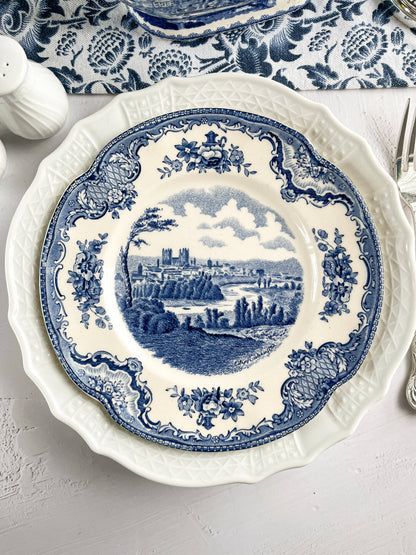 Johnson Bros Old Britain Castle Bread & Butter Plate - ‘City of Exeter in 1792’ Design - SOSC Home