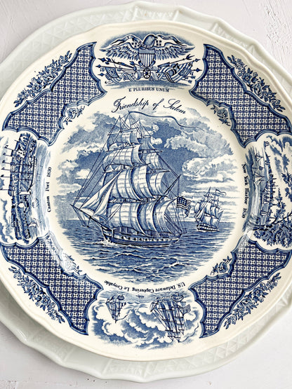 Alfred Meakin Fair Winds Dinner Plate - ‘Friendship of Salem’ Design - SOSC Home