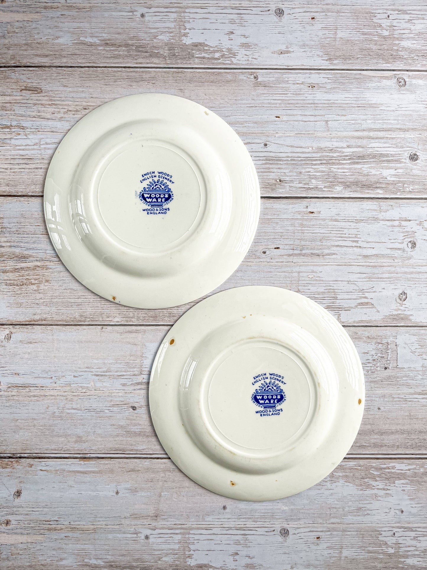 Wood & Sons Bread and Butter Plate - ‘English Scenery’ in Blue Collection - SOSC Home