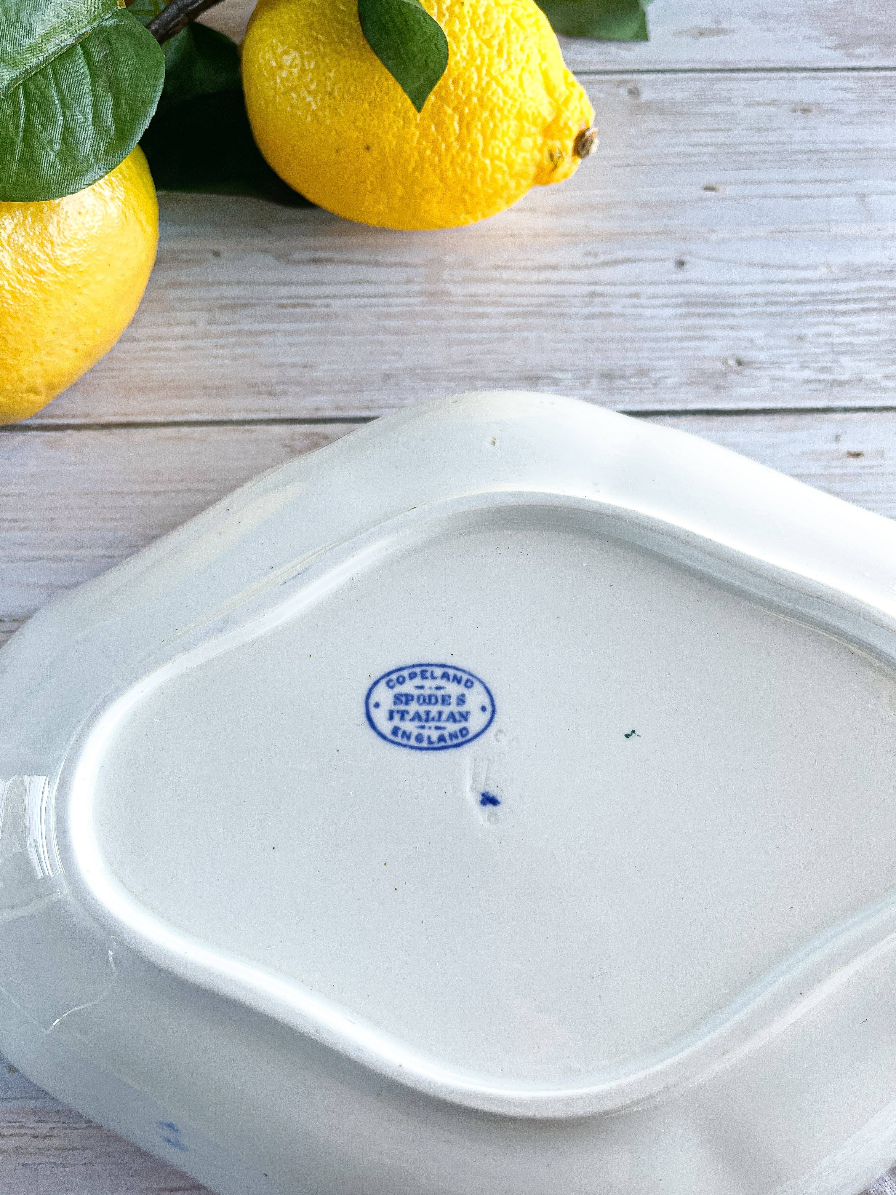 Copeland Spode Scalloped Serving Dish - 'Blue Italian' Collection