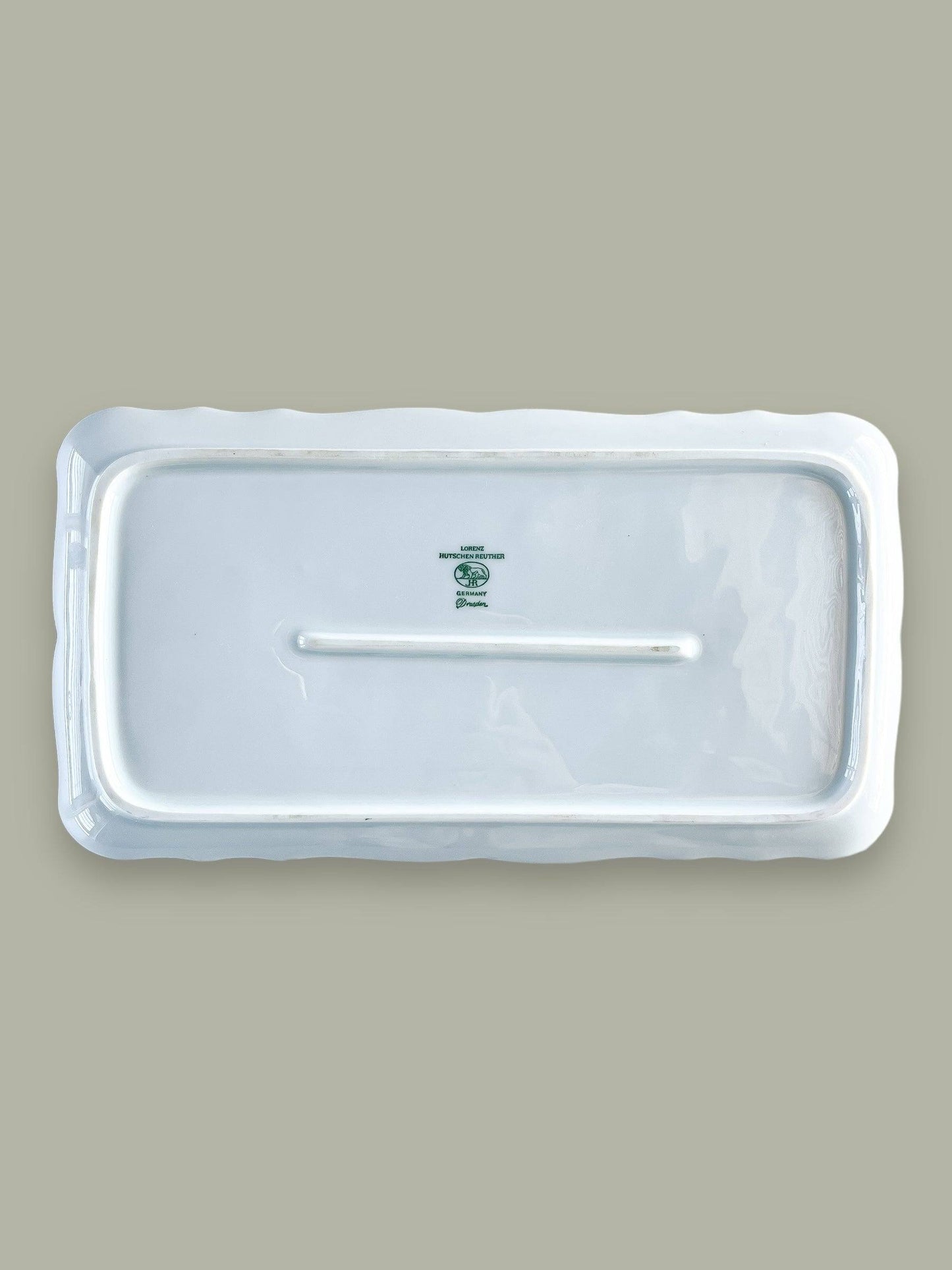 Hutschenreuther Sandwich Tray - 'Dresden' Collection in White - SOSC Home