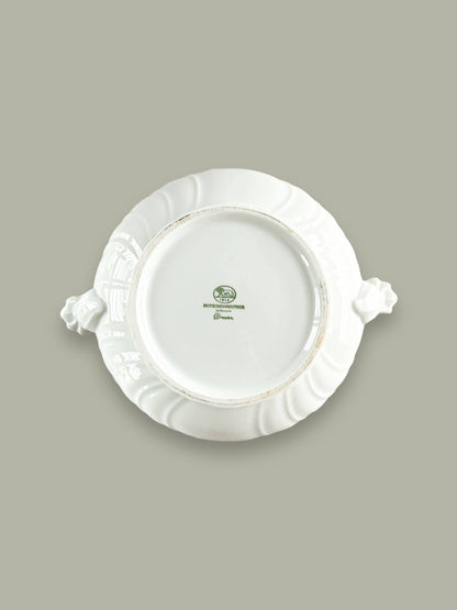Hutschenreuther Small Round Covered Vegetable Tureen - ‘Dresden’ Collection in All White