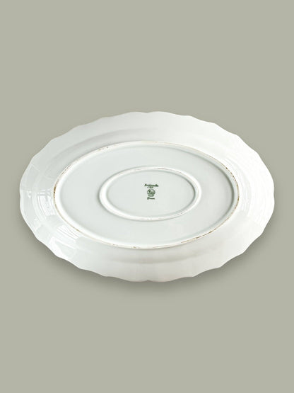 Hutschenreuther 36cm Oval Serving Platter - ‘Dresden’ Collection in All White