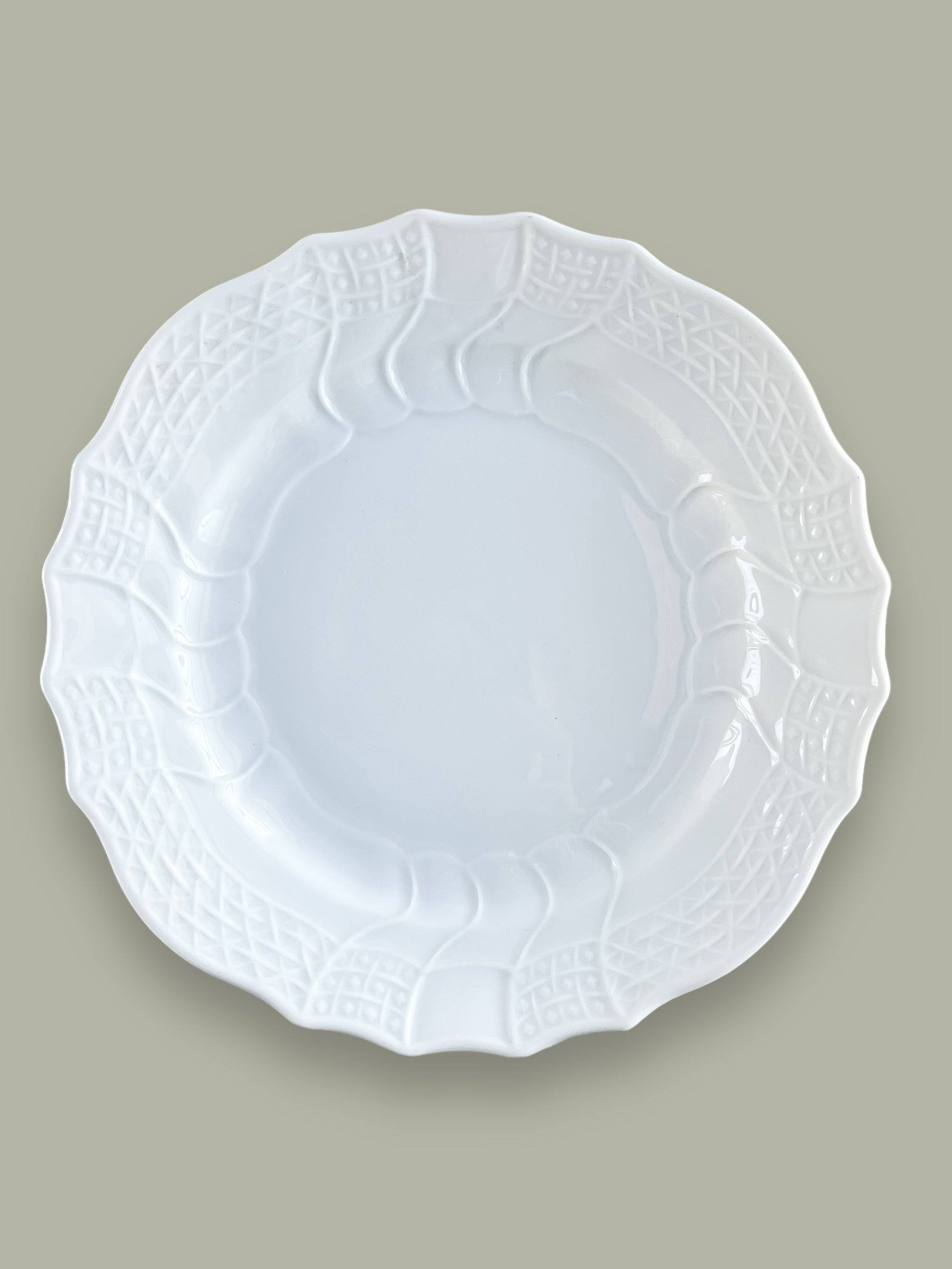 HUTSCHENREUTHER 皿　6枚 Hutschenreuther Set of 6 Dessert Plates | 'Dresden' All White